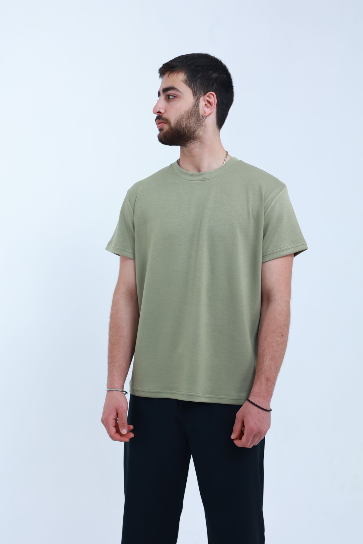 TKT-Unisex Modal Fabric T-Shirt, Textured Regular Fit and Smooth Fabric Surface 6