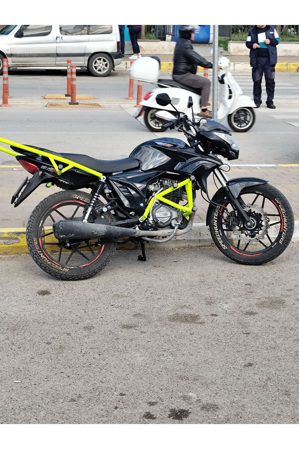 Hamza Motors RKS 125R Ön&Arka Koruma Demiri Set (Neon Sarı)