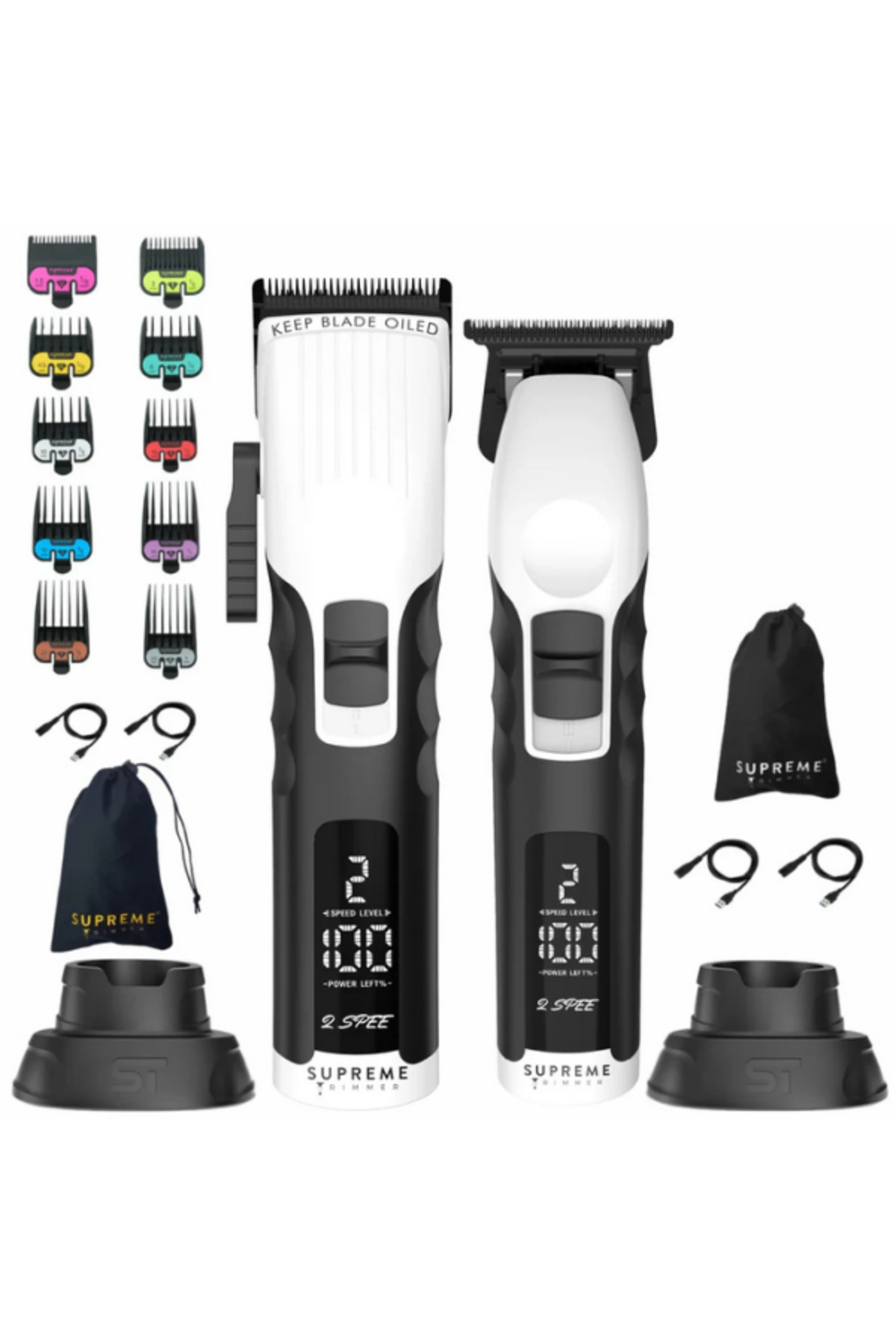 Supreme Trimmer Beyaz 2Spee Trimmer & Clipper | LCD | Sessiz