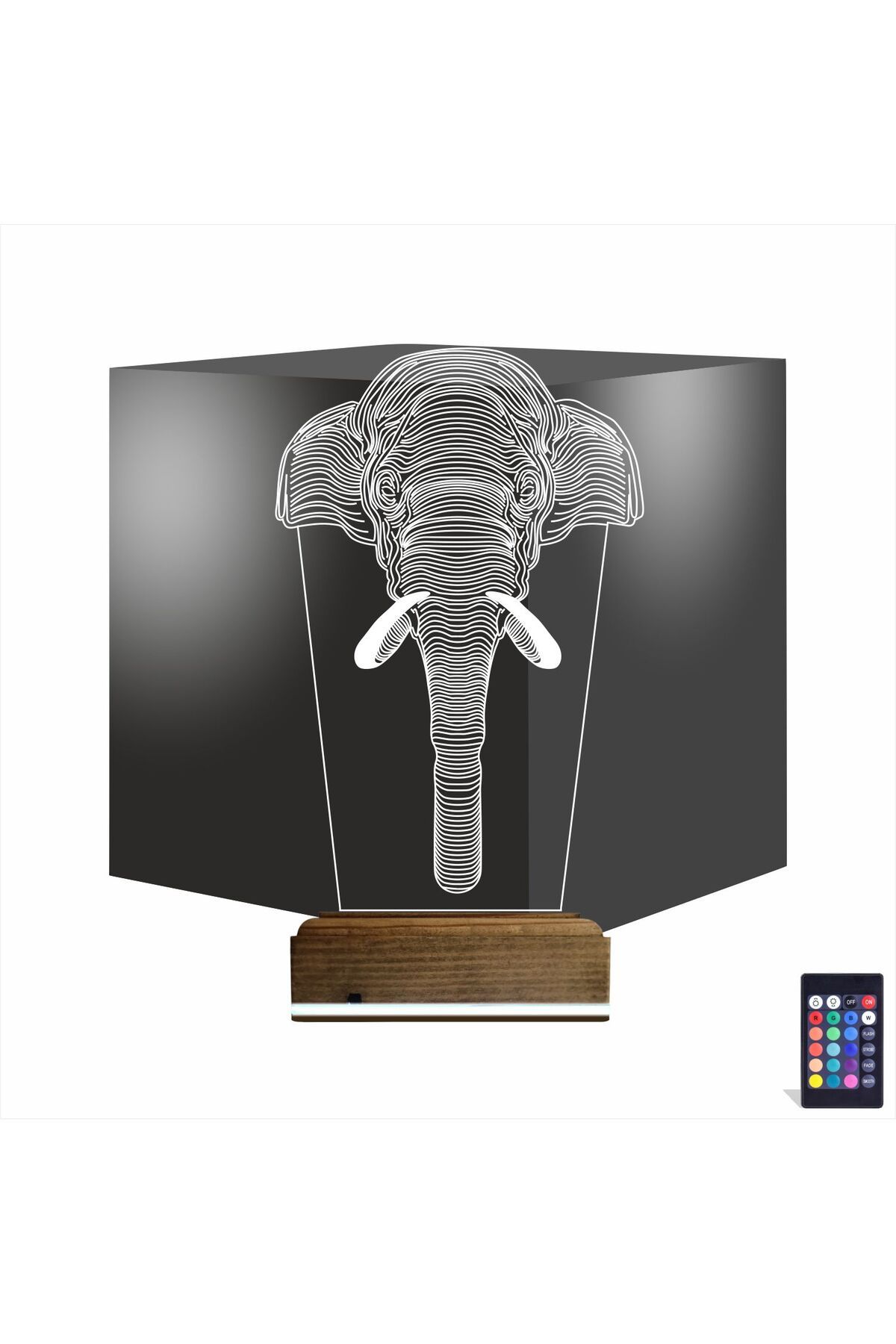 Kirppi 3d Lamba Fil V2 Masa Gece Lambası