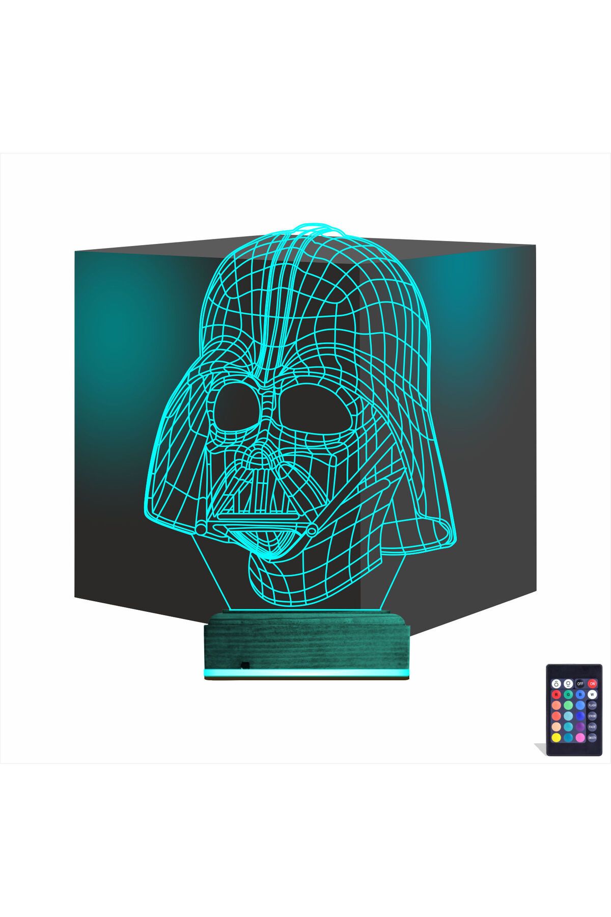 Kirppi 3d Lamba Darth Veider Masa Gece Lambası