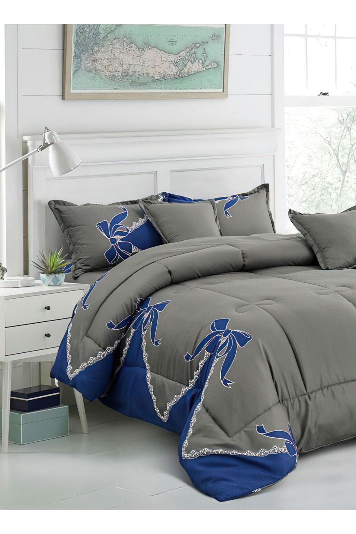 Generic-Comforter Set 4 Piece Single Size Elegant Bedspread Lightweight Comforter Suitable for All Seasons 5