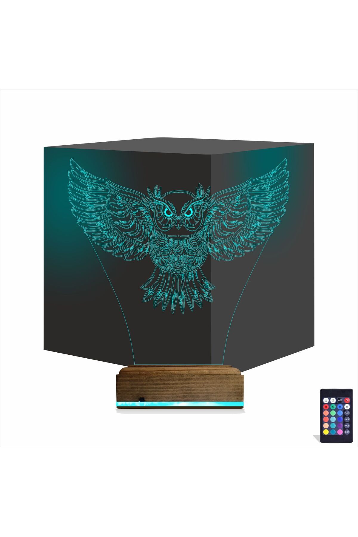 Kirppi 3d Lamba Baykuş Tasarım V2 Masa Gece Lambası
