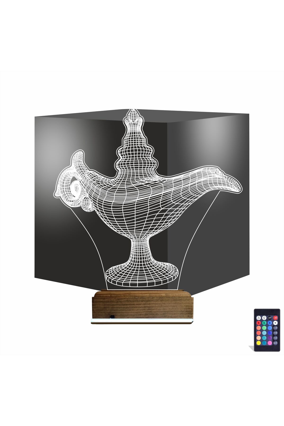 Kirppi 3d Lamba Alaaddin Sihirli Lamba Masa Gece Lambası