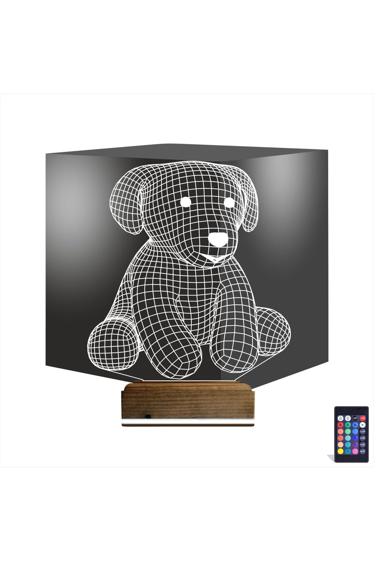 Kirppi 3d Lamba Köpek Çocuk Odası V2 Masa Gece Lambası