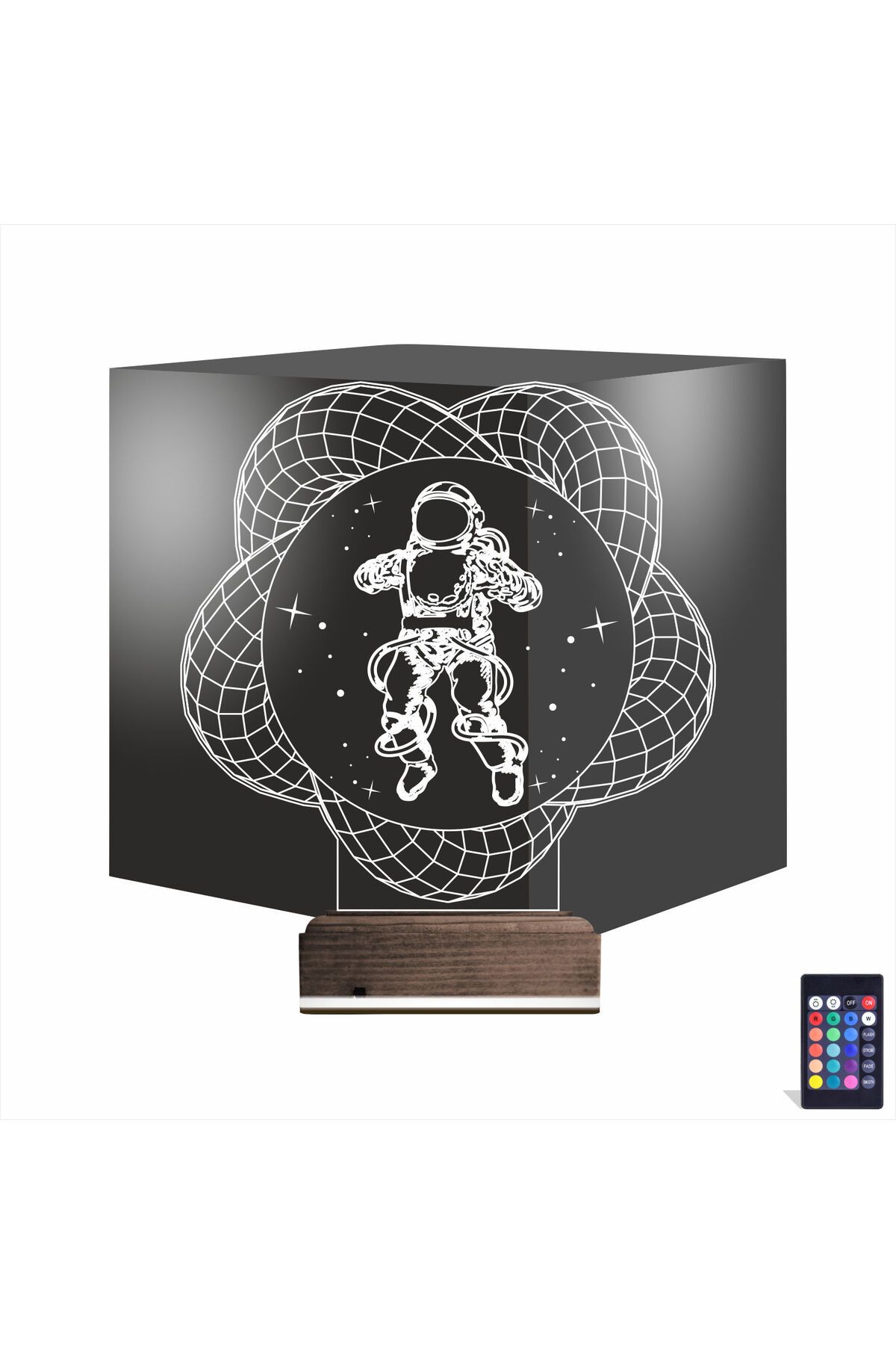 Kirppi 3d Lamba Astronot Uzay Masa Gece Lambası