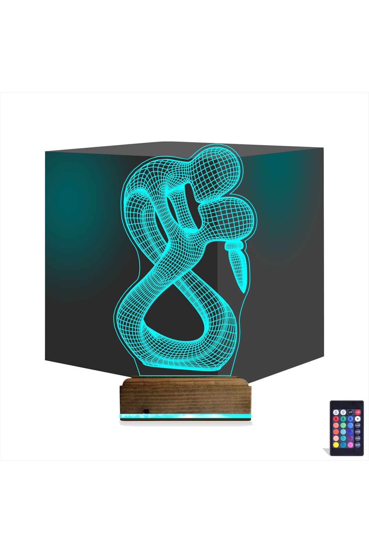 Kirppi 3d Lamba Minimalist Aşk Sevgili Masa Gece Lambası