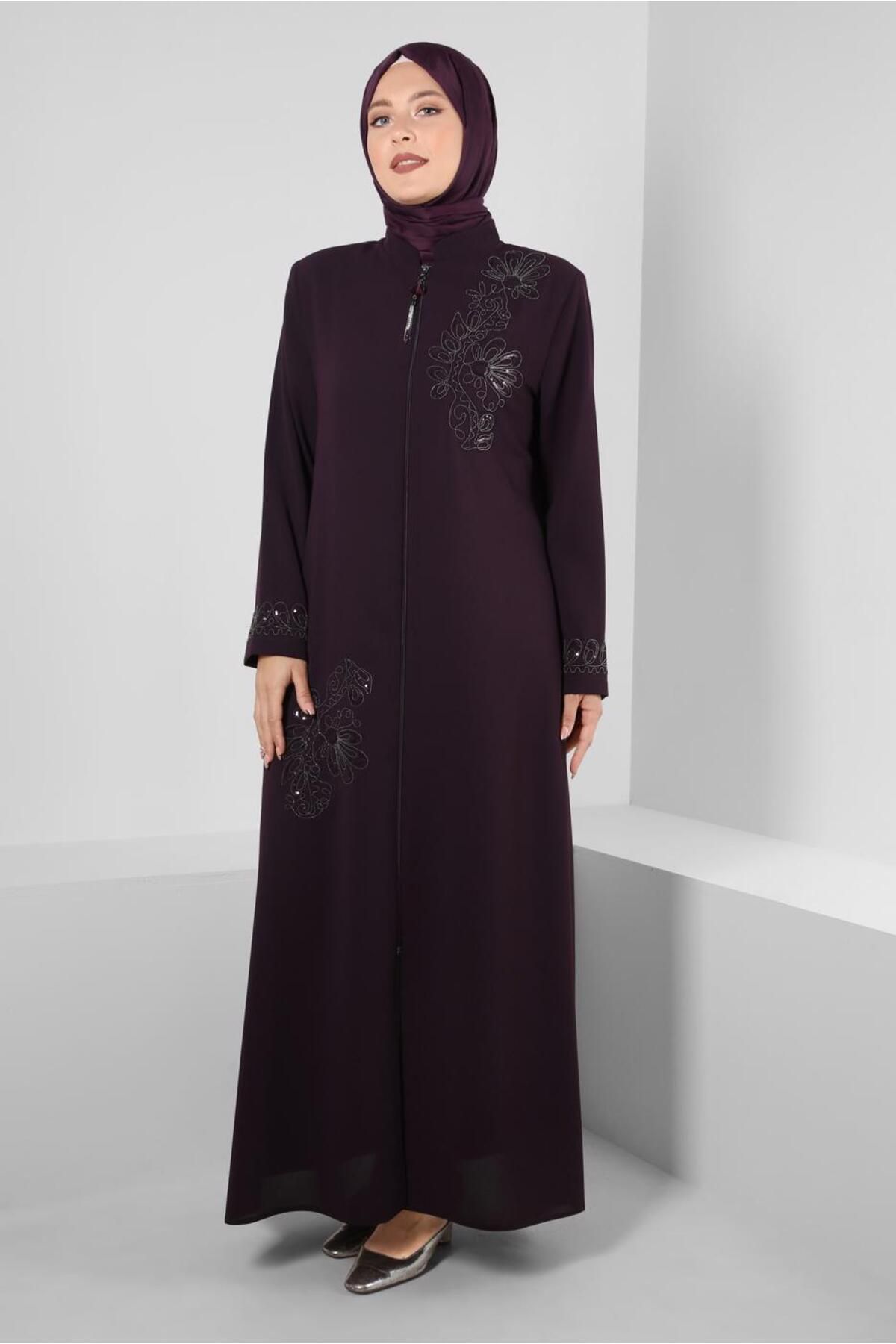 SEQUINED ZIPPERED TOPCOAT 10737 Alvina