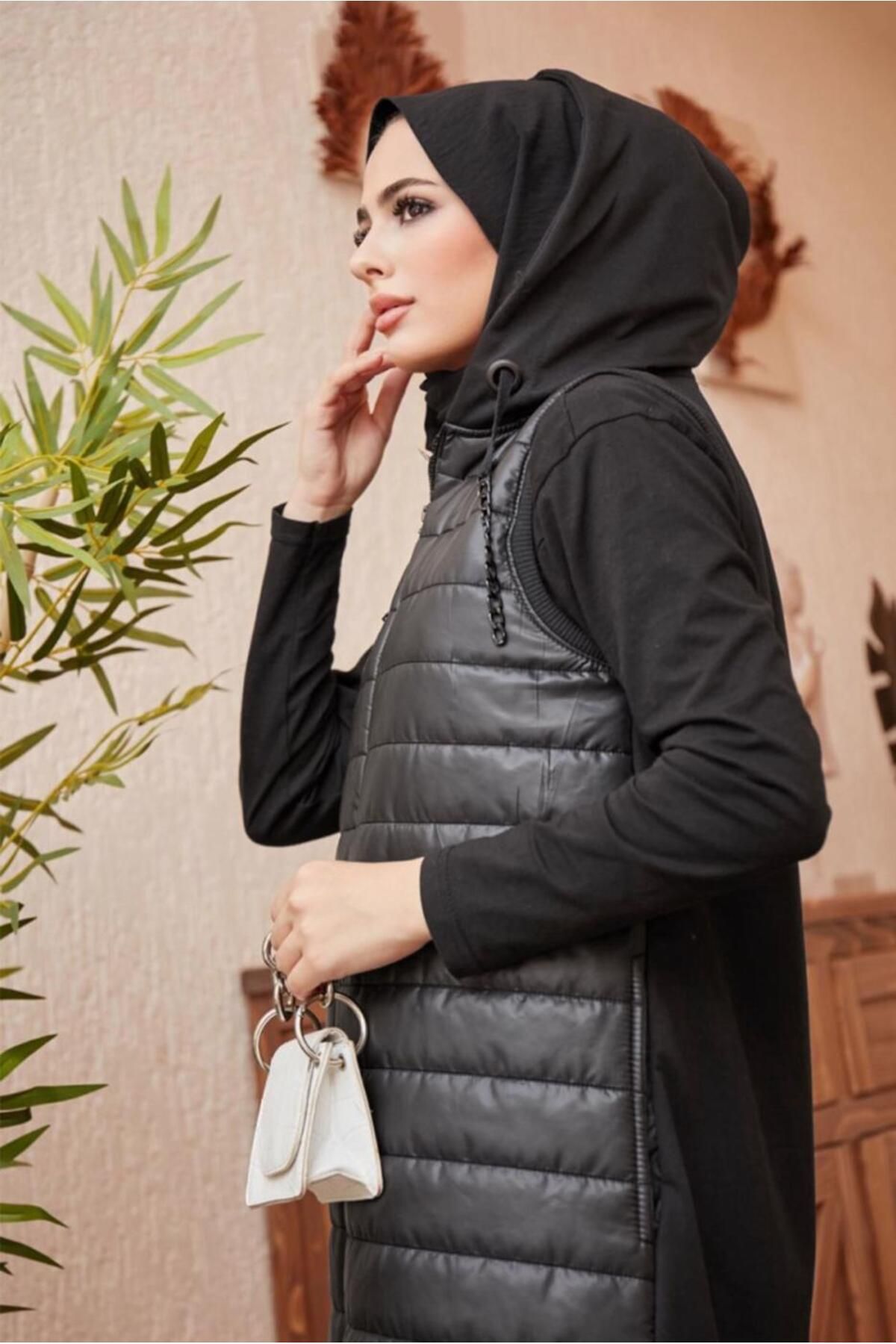 جلیقه بادی کلاهدار زیپ دار 42479 Alvina