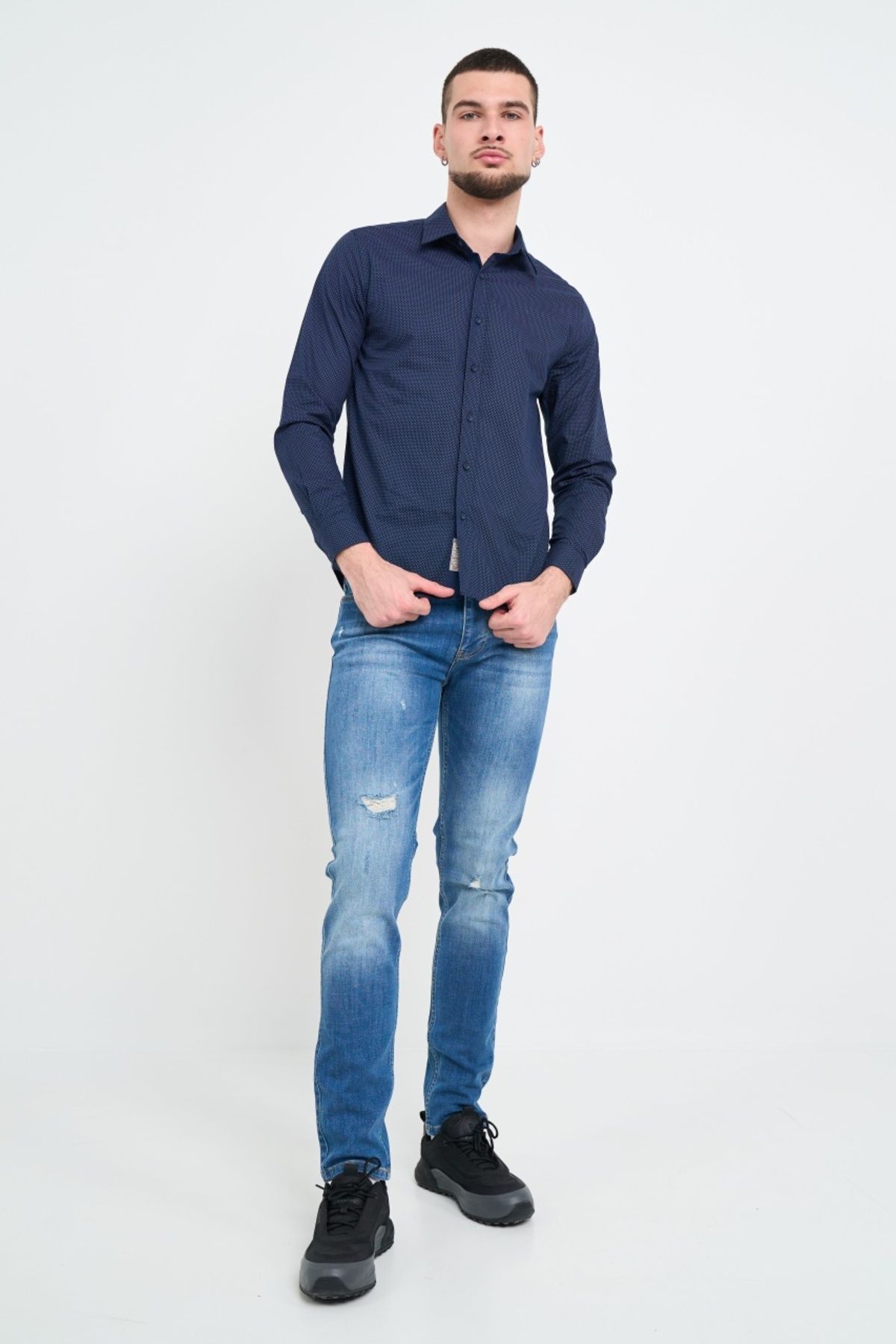 Timeout-Men's shirt with pattern 7