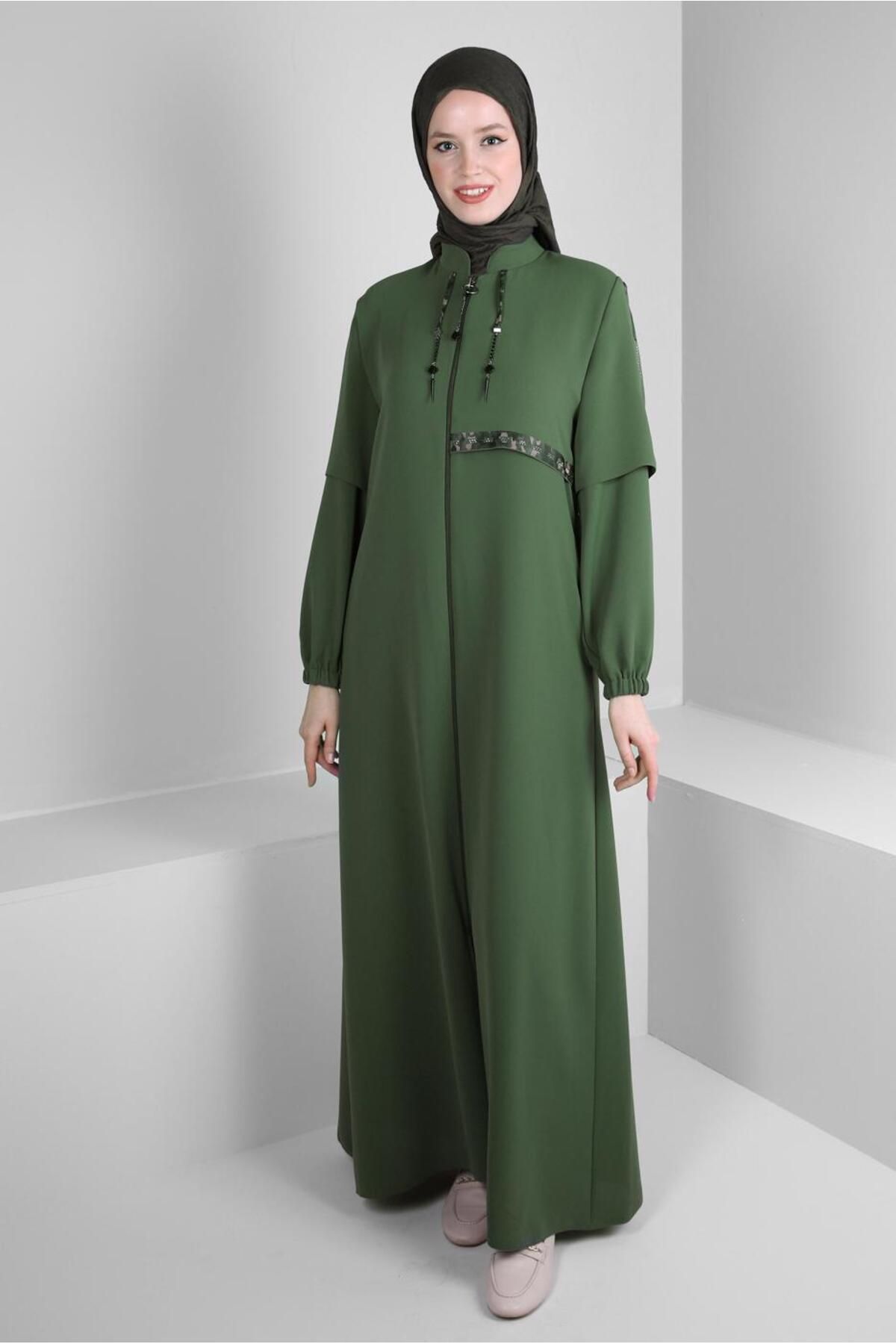 زیپ دار TIE DETAIL TOPCOAT 10741 Alvina