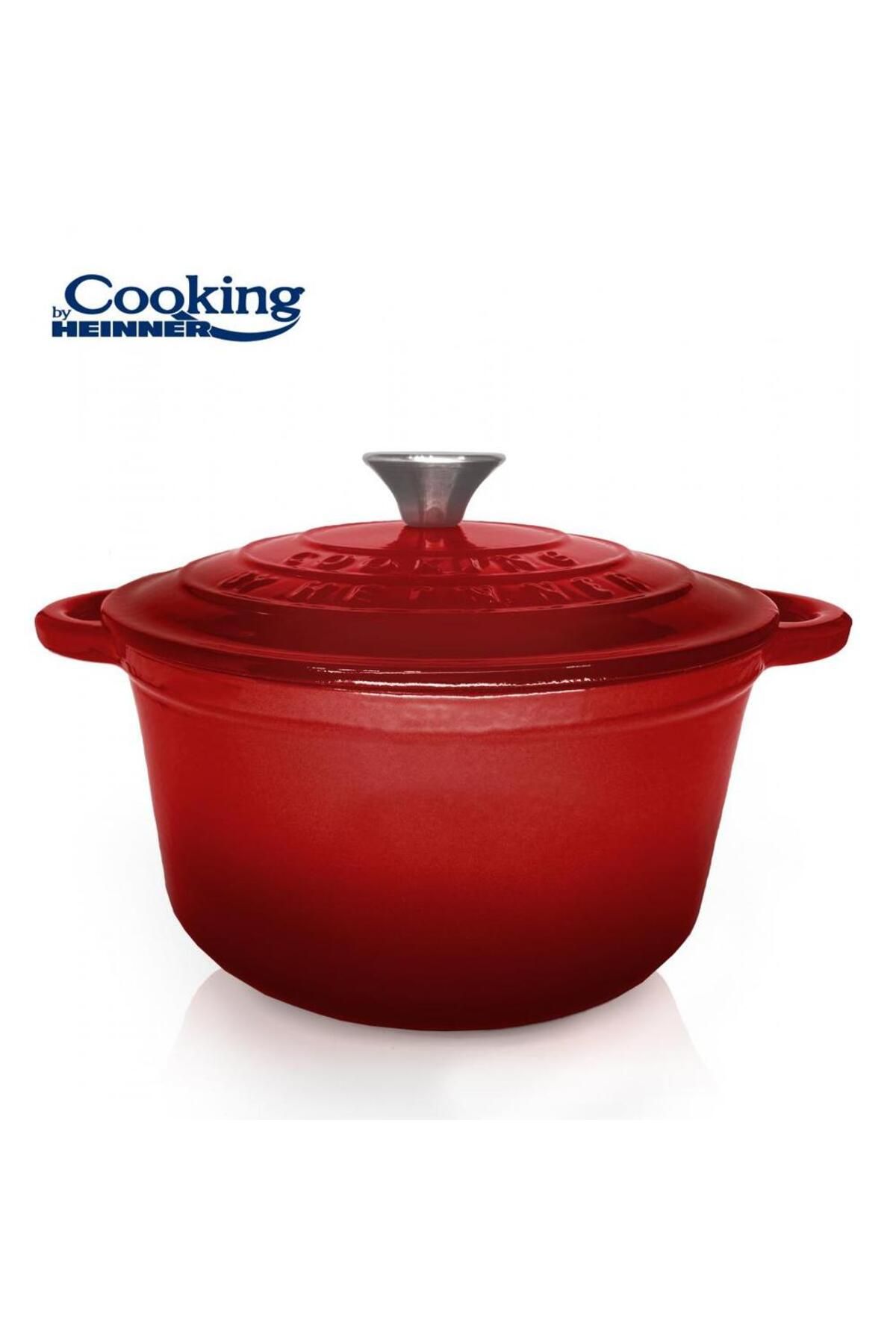 Heinner-Semioala Heinner HR-KN-SM6, RED LINE, fonta emailata + Capac, 6L, 28 x 13 cm 1