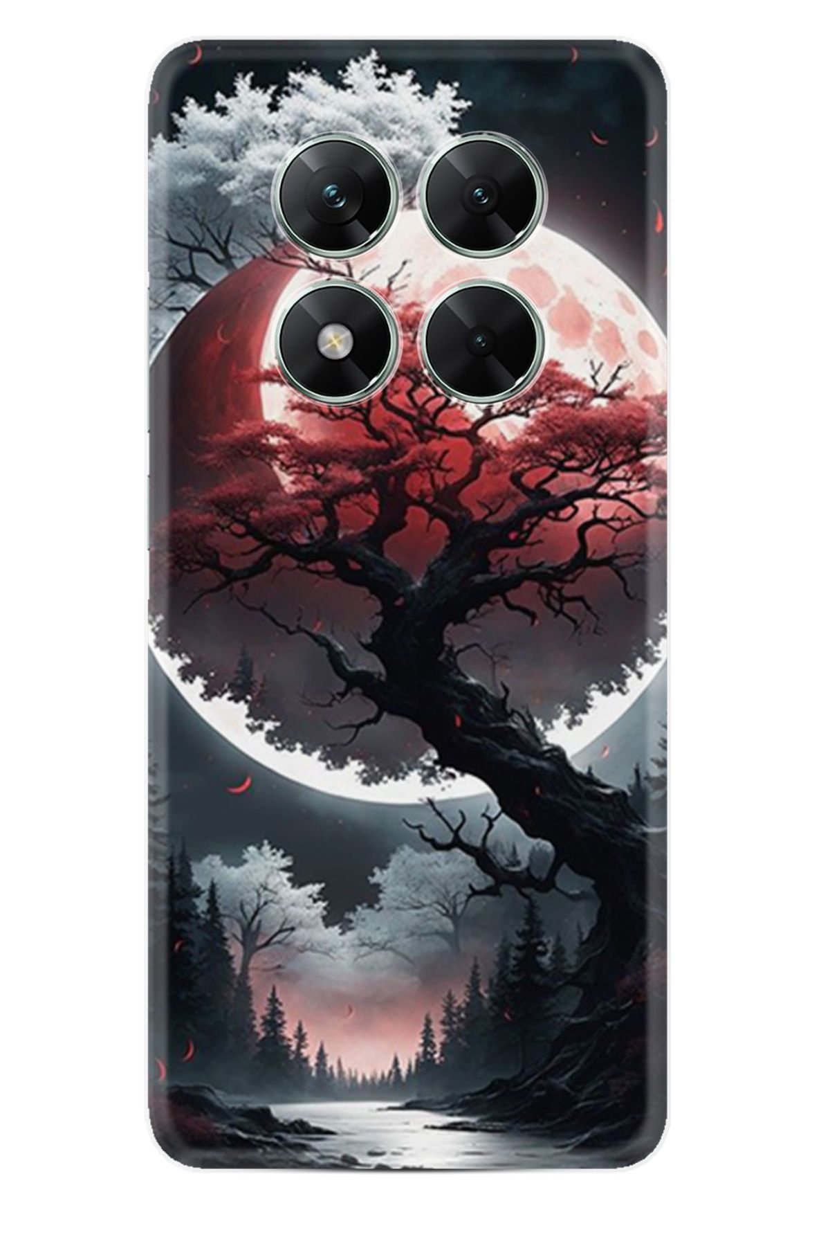 Kılıfland Xiaomi Poco X7 Kılıf Boutique Baskılı Resimli Ağaç ve Ay Pcode -057