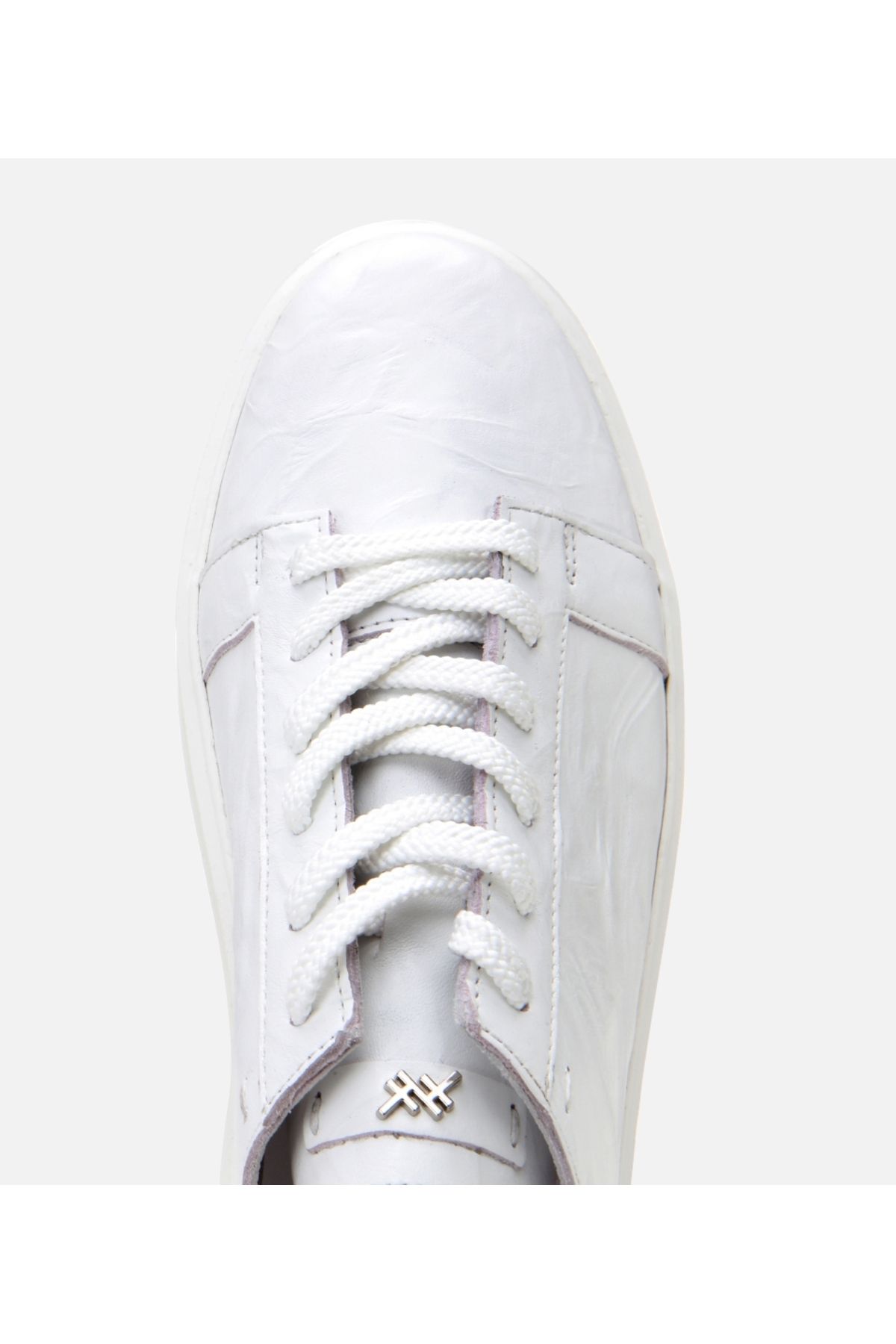 Hotiç-Men's Leather White Light Sole Sports Shoes 5