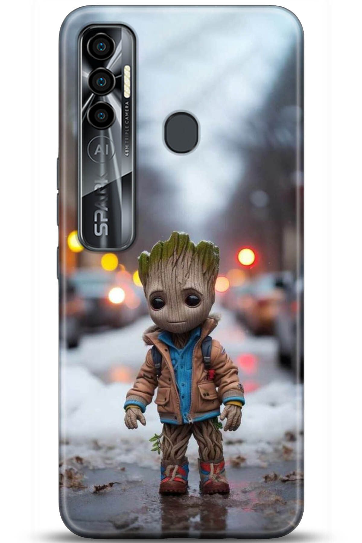 TECNO Spark 7 Pro Kılıf HD Baskılı Kılıf - Take Me Earth 5014