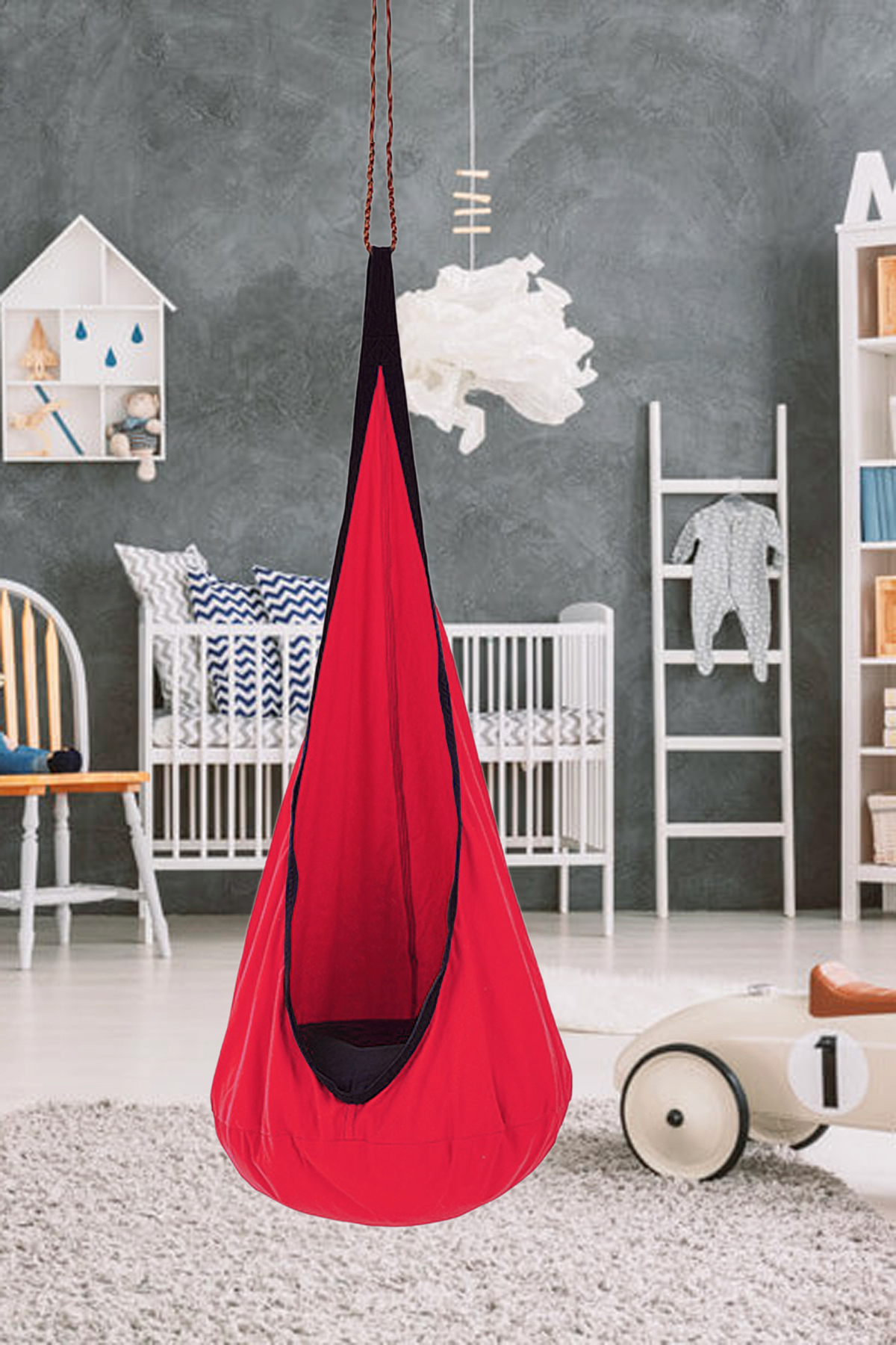 Nurnivus Lora Kanguru Çocuk Kese Salıncak Hamak Beşik Piknik Bahçe Oda Tavana Asılan Salıncak Çocuk Hamak fotoğrafı 2 (önizleme)