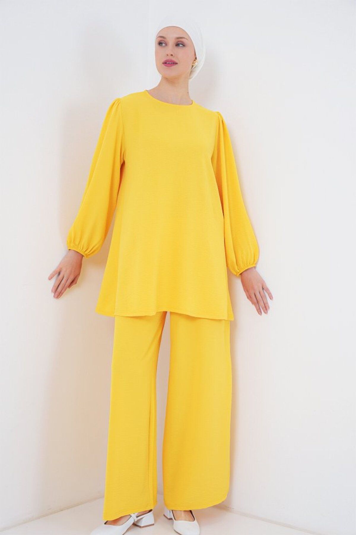 Albayrak Ayrobin Tunik Pantolon Alt Üst Takım 6712 - Sarı