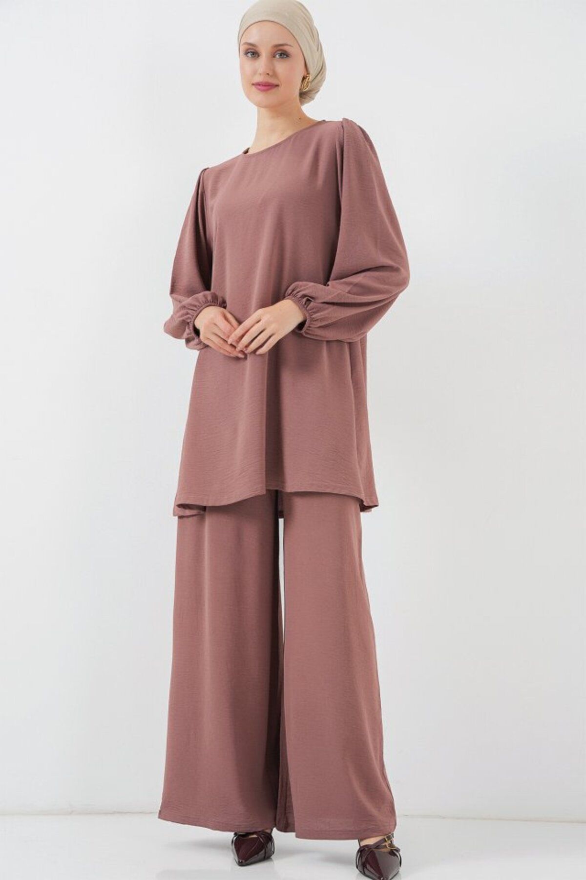 Albayrak Ayrobin Tunik Pantolon Alt Üst Takım 6712 - Gül Kurusu