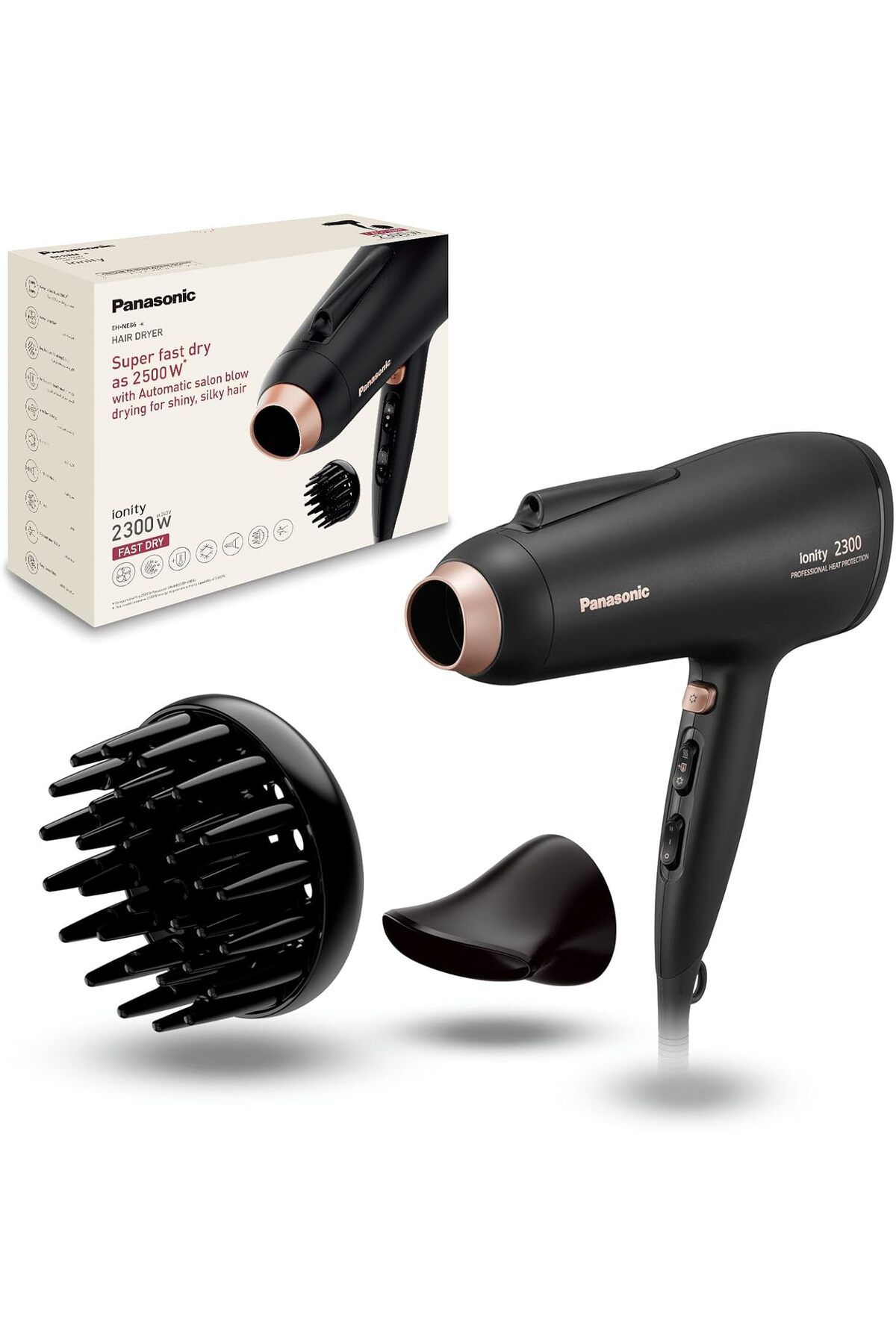 PANASONIC-2300W Ionic Hair Dryer with Powerful Airflow 1