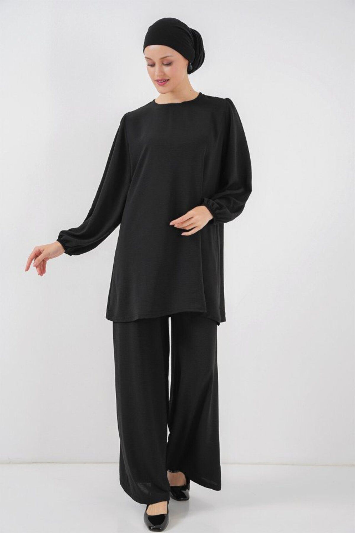 Albayrak Ayrobin Tunik Pantolon Alt Üst Takım 6712 - Siyah