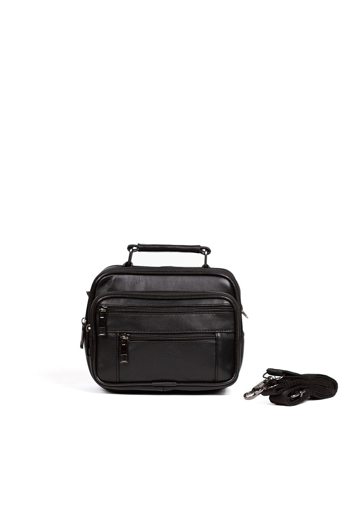 CERFF LEATHER CLUP Omuz Askılı Erkek Deri Kasalı Çanta (KÜÇÜK) 18*15 Cm) görsel 5