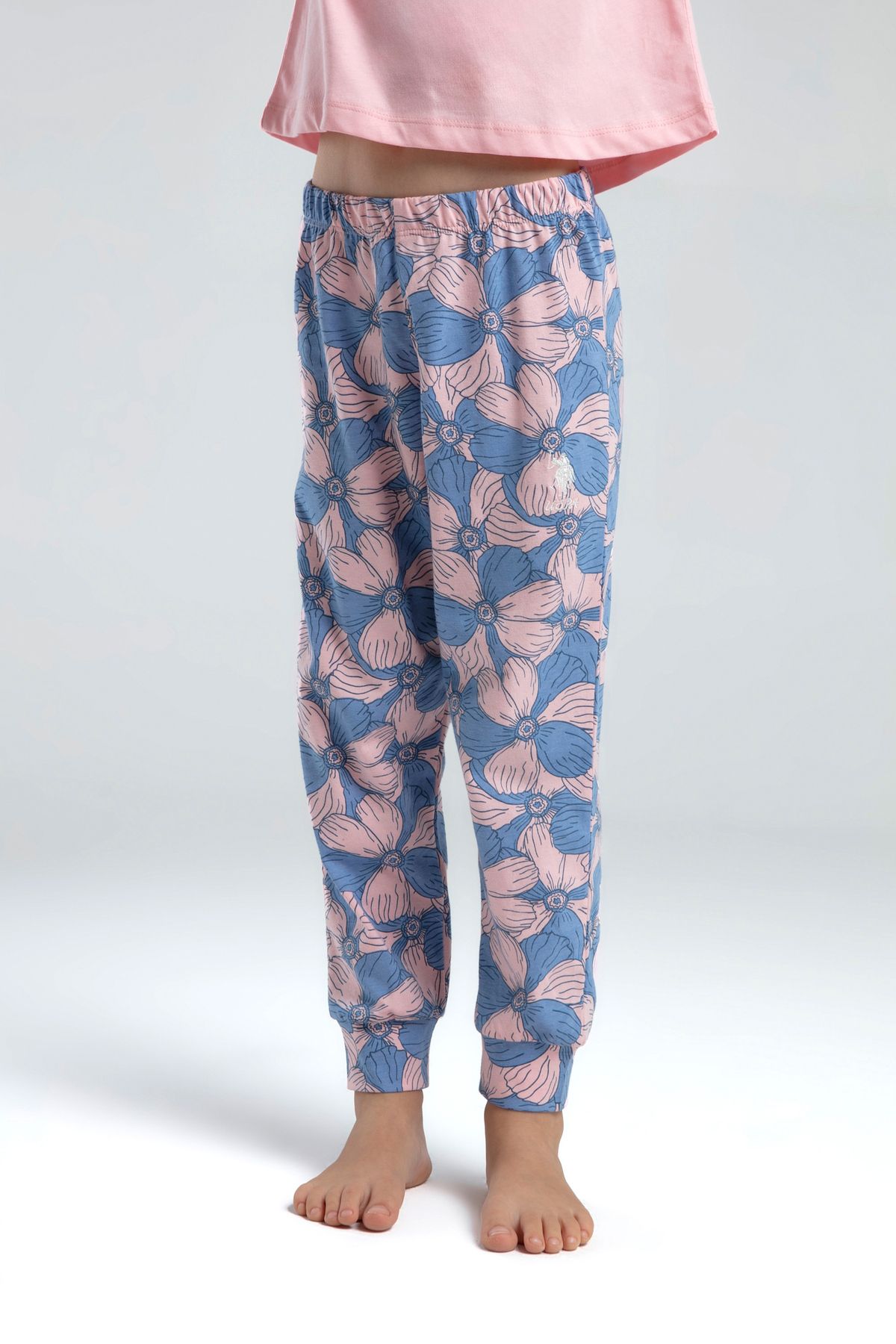 U.S. Polo Assn.-Girl's Salmon Pajama Set 50312506 -Vr047 5