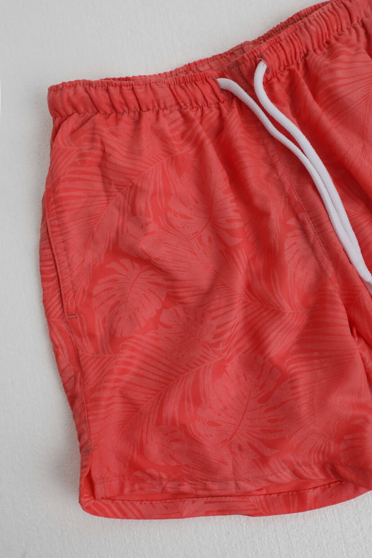 MARKAPIA-Boy's Pocketed Mesh Water Patterned Swim Shorts 7