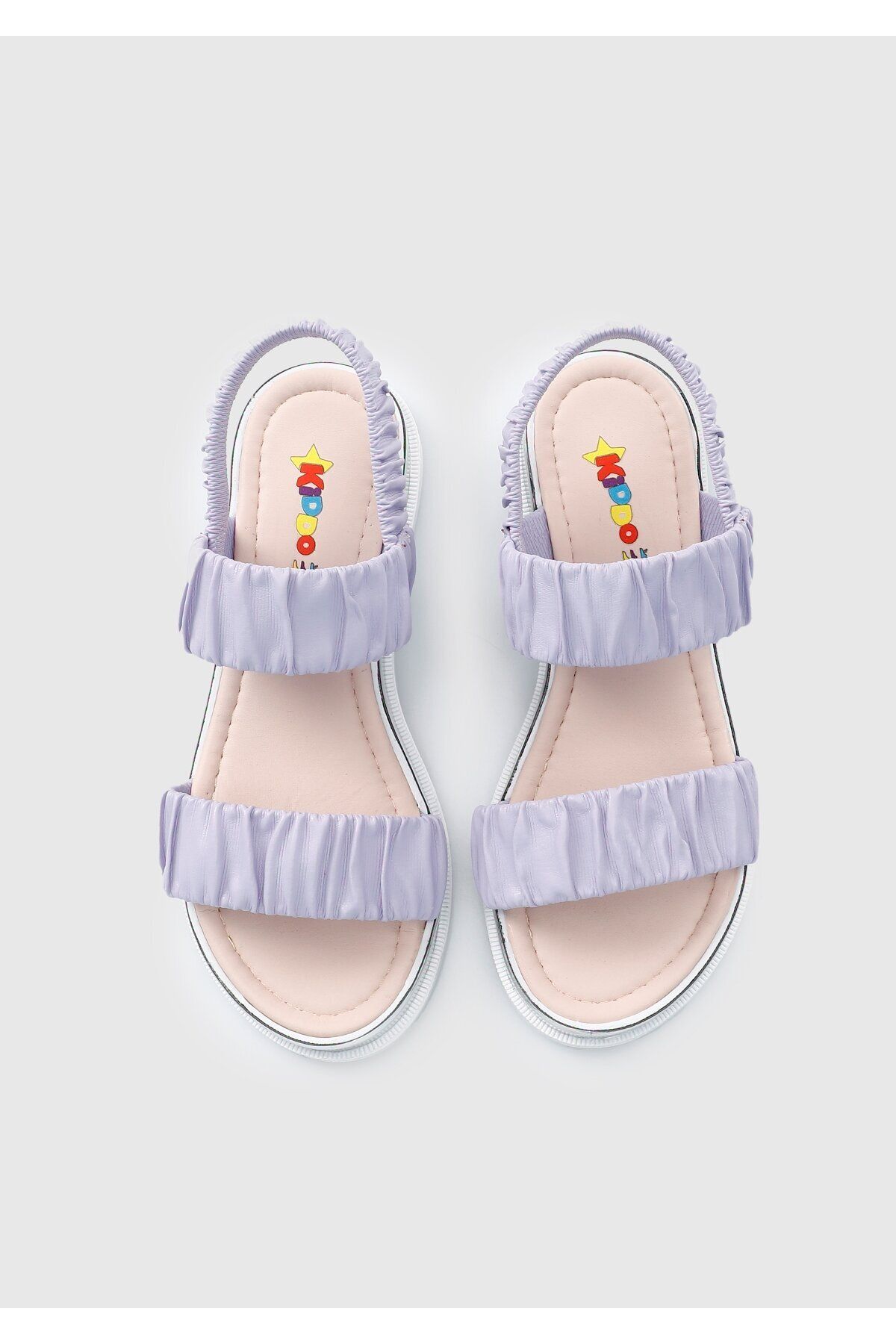 Kiddo-Lilac Flat Sandals for Girls 5
