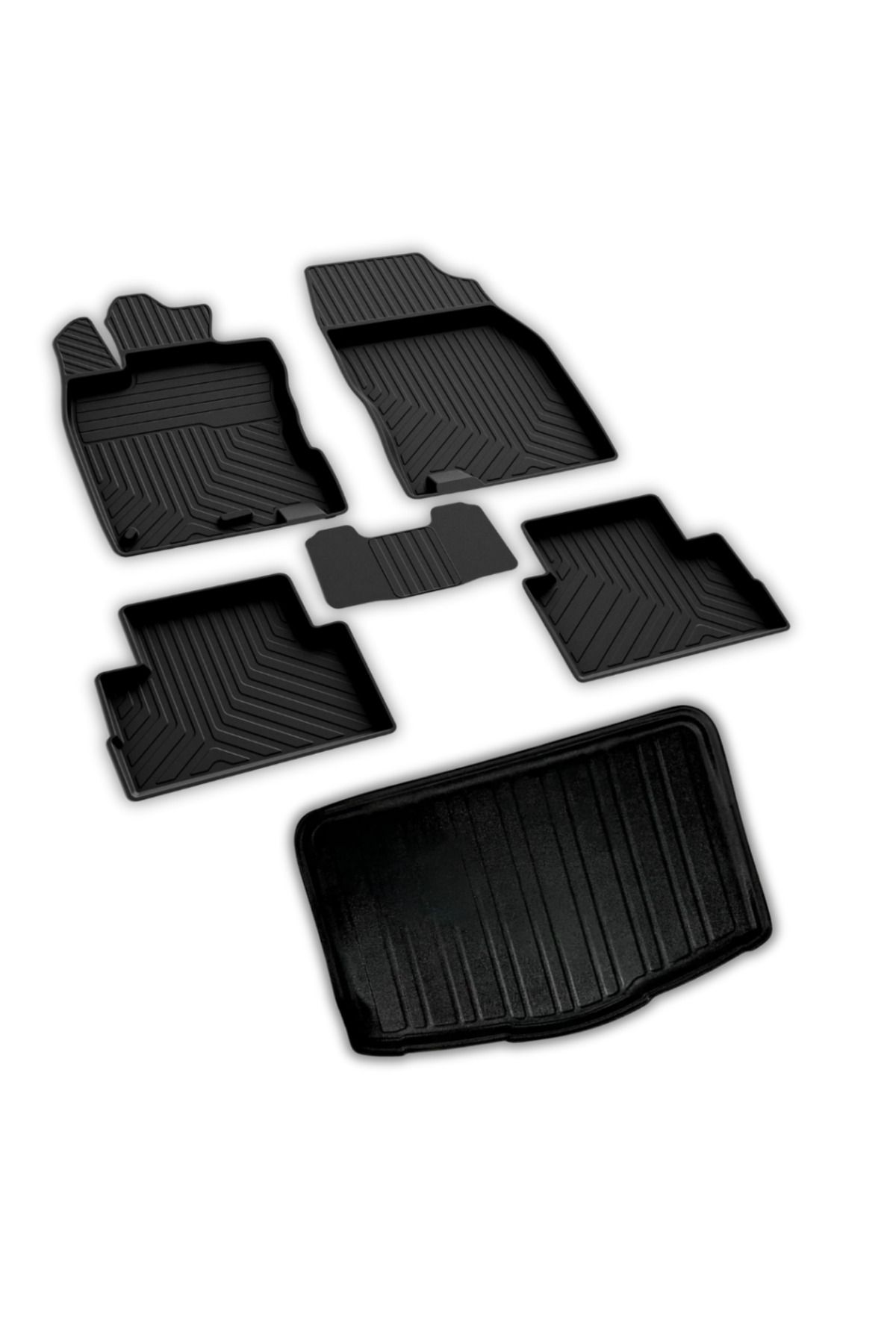 ferrous autoaccessories Nissan Qashqai Ferrous 4D Paspas ve Visia Alt 3D Bagaj Havuzu 2014 2021