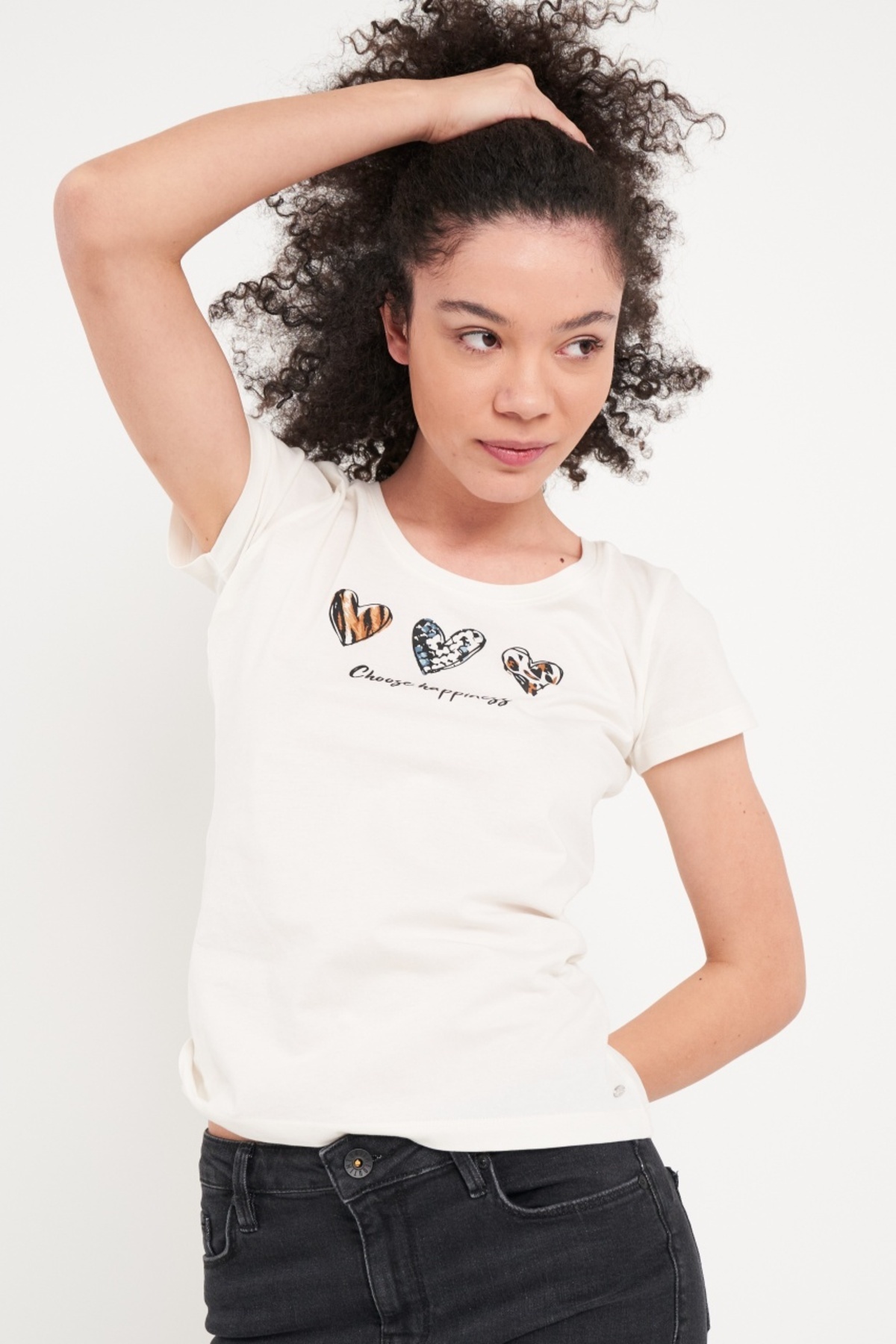 Timeout-Tricou dama cu imprimeu inima 2