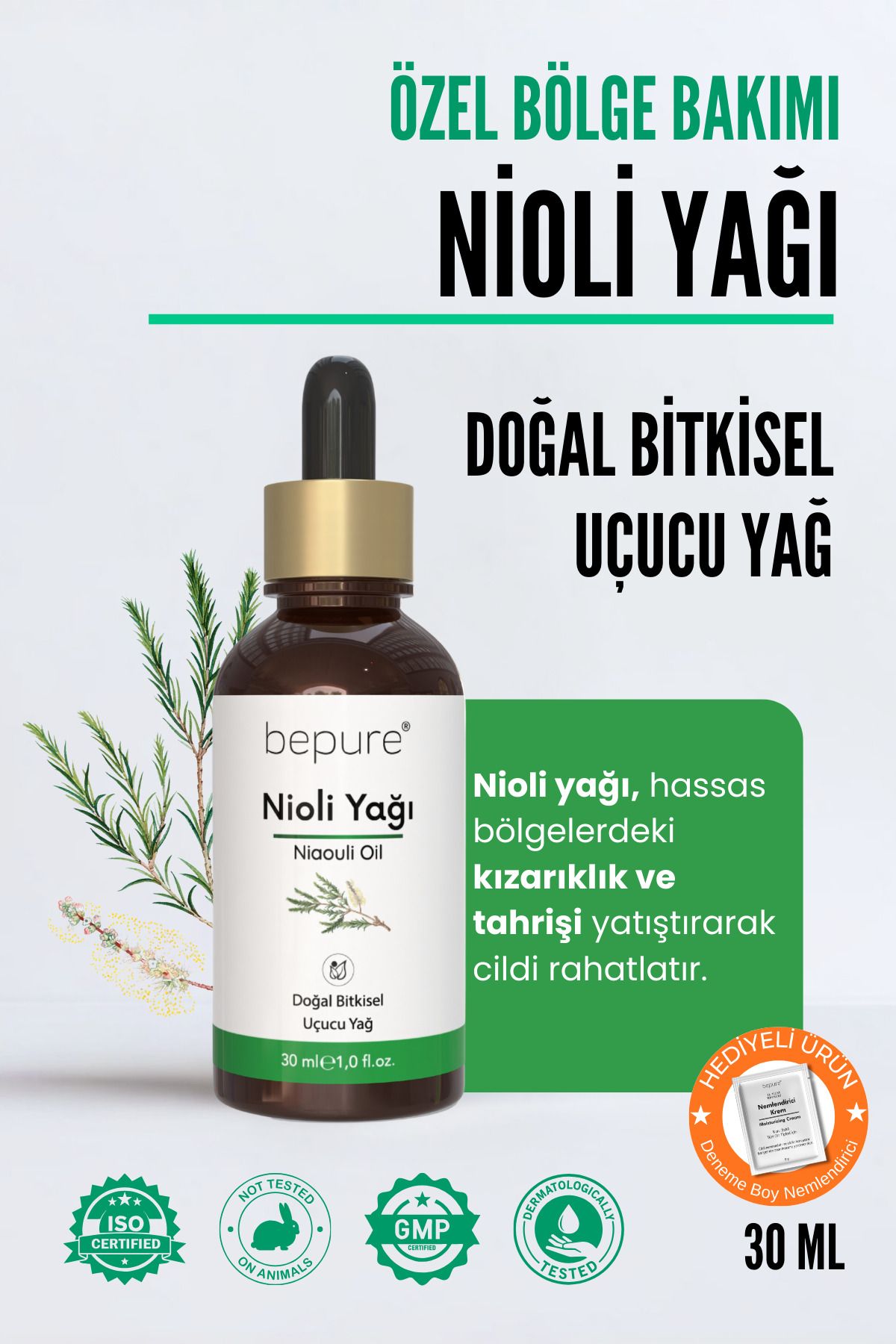 محصول مراقبت ناحیه تناسلی از منطقه دستگاه روغن گیاهی طبیعی ضد اکسور 30 میل Bepure