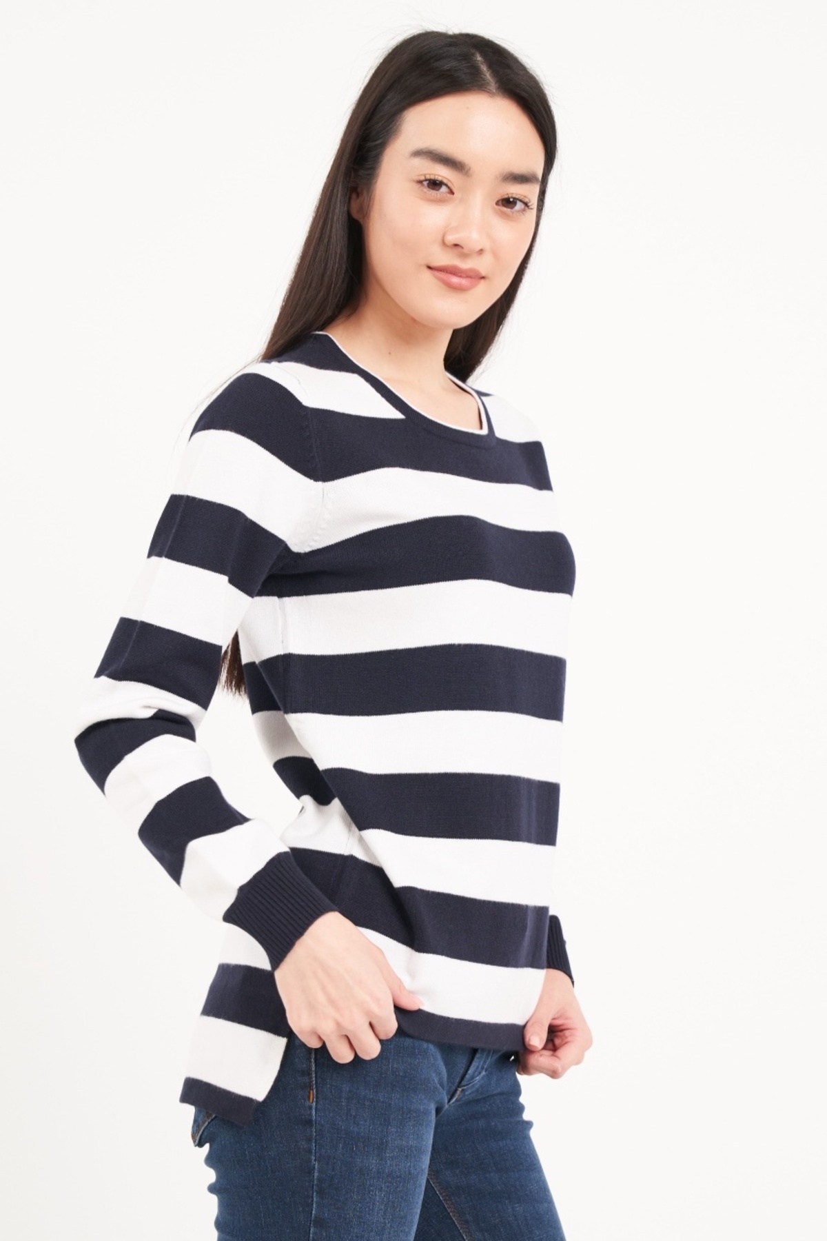Timeout-Women's sweater with striped pattern 5