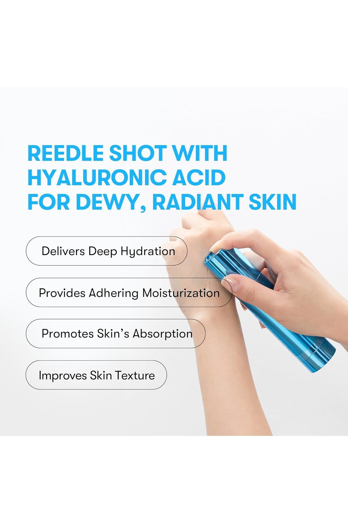 سرم پوست HYDROP REEDLE شلیک 100HL اسید هیالورونیک میکروینکسینگ 50ML VT COSMETICS