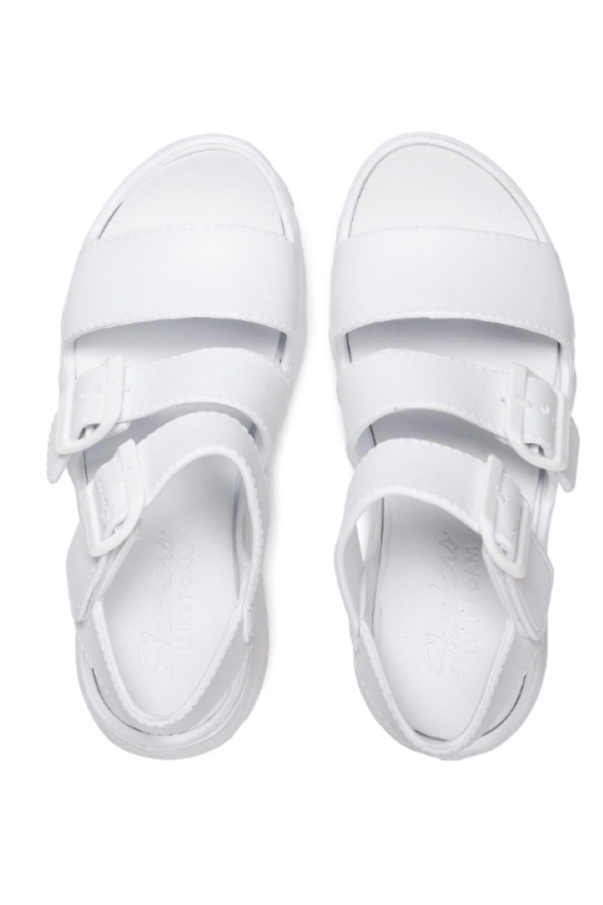 SKECHERS-D'Lites 2.0 Style Incon Women's White Slippers 5