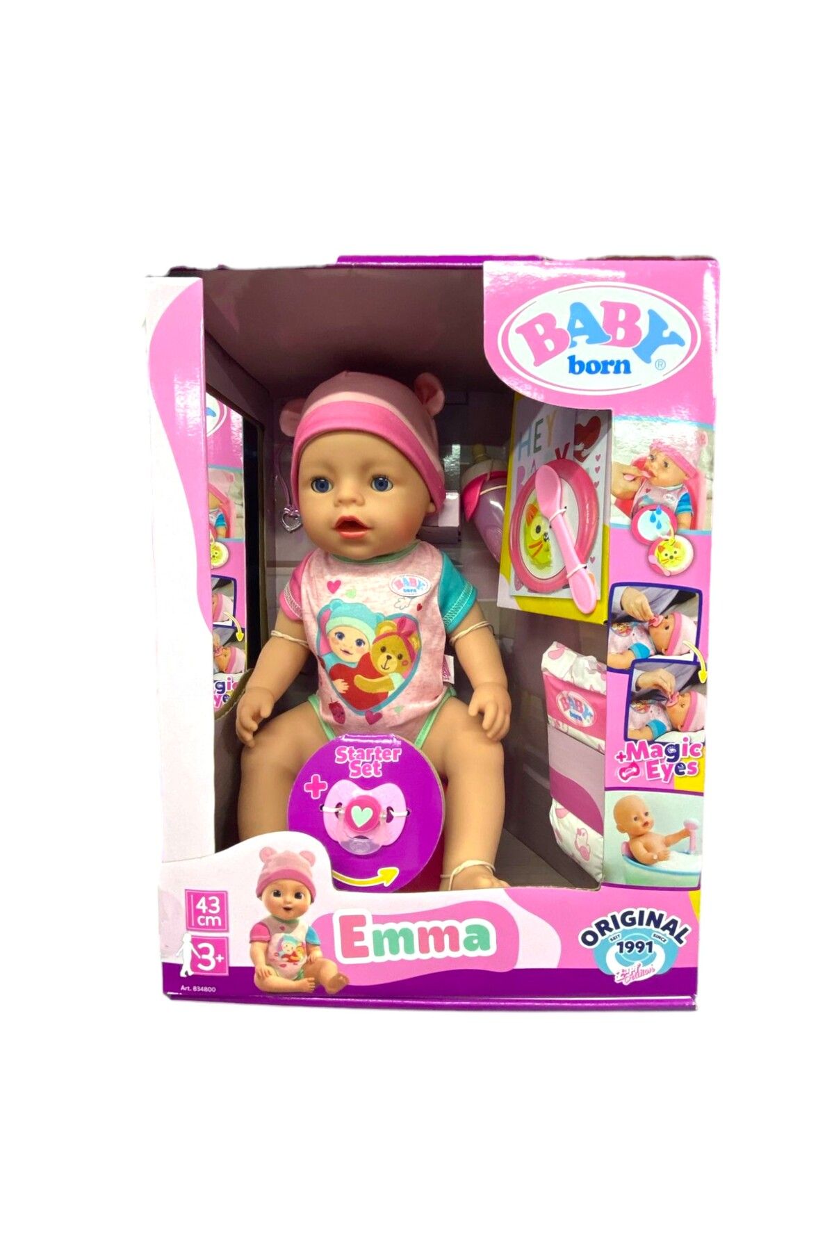 BABY BORN 834800 MUCİZE BEBEK KIZ EMMA 43 CM 3+