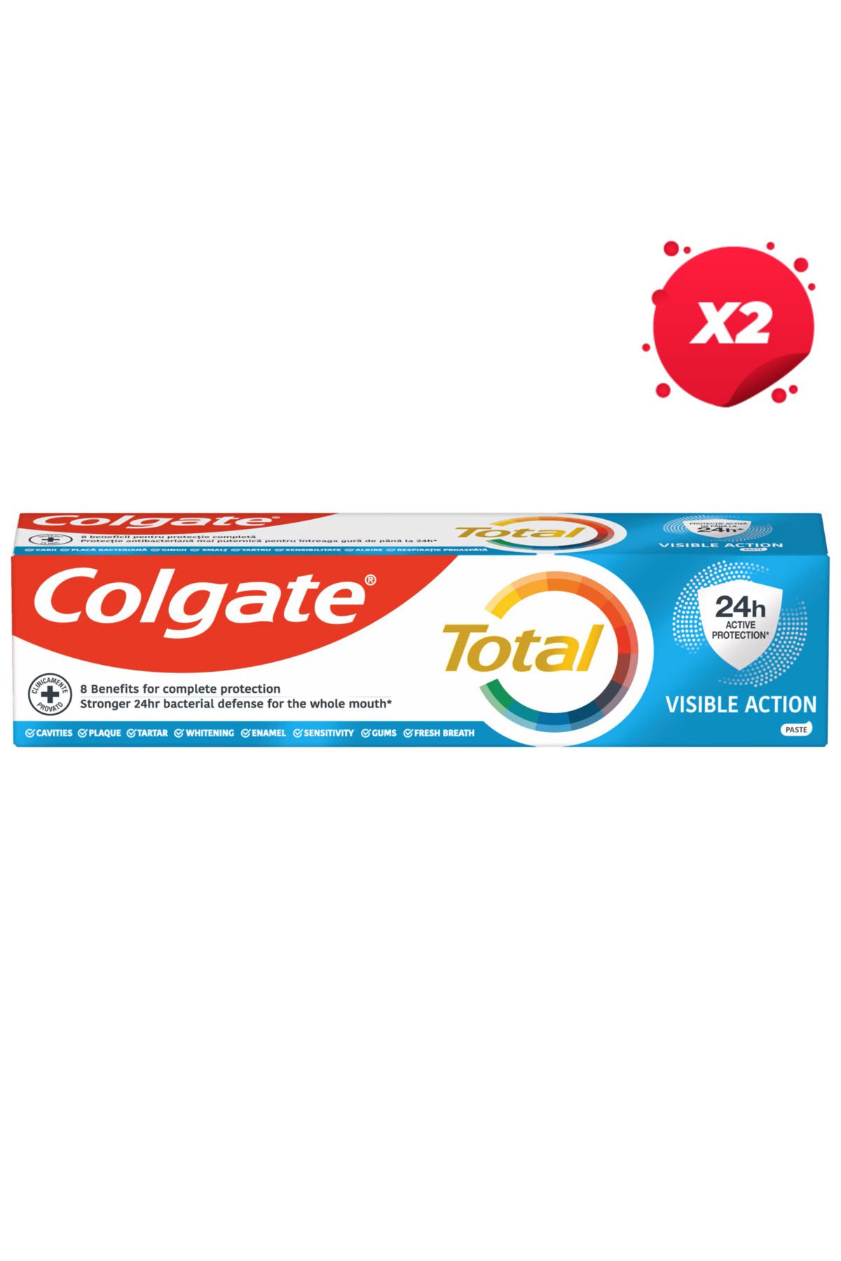 Colgate-X2 - COLGATE PASTA DINTI 100ML TOTAL VISIBLE ACTION 1