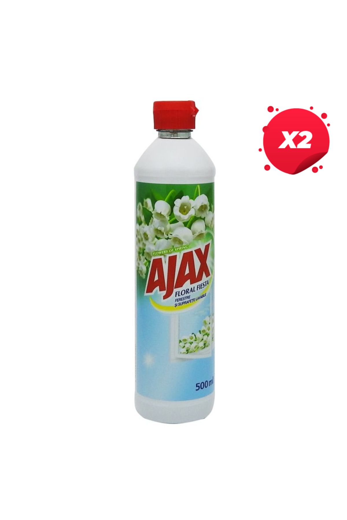 Ajax X2 - Ajax Solutie Geam Rezerva 500ml Floral Fiesta - One Size