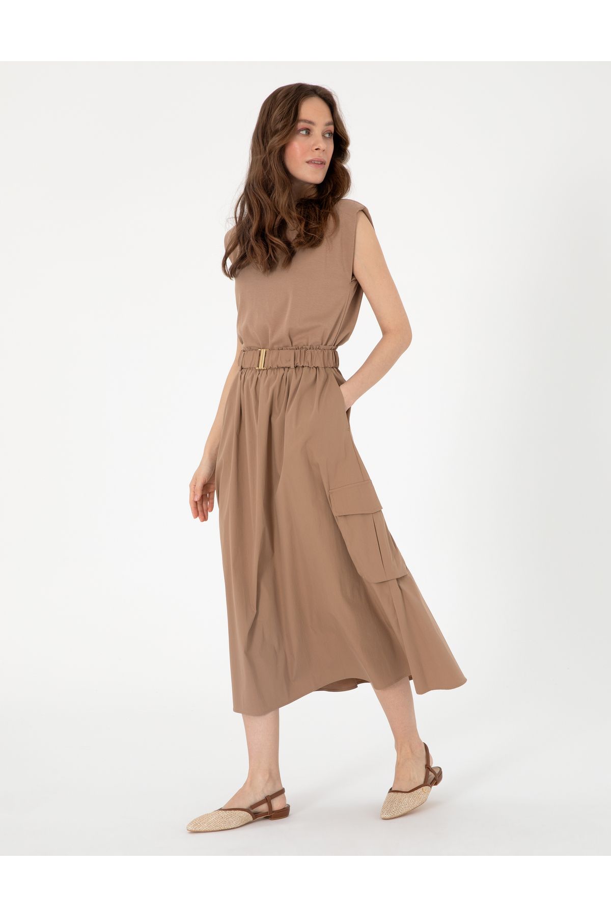 Pierre Cardin-Brown Regular Fit Woven Dress 50300990 -Vr029 3