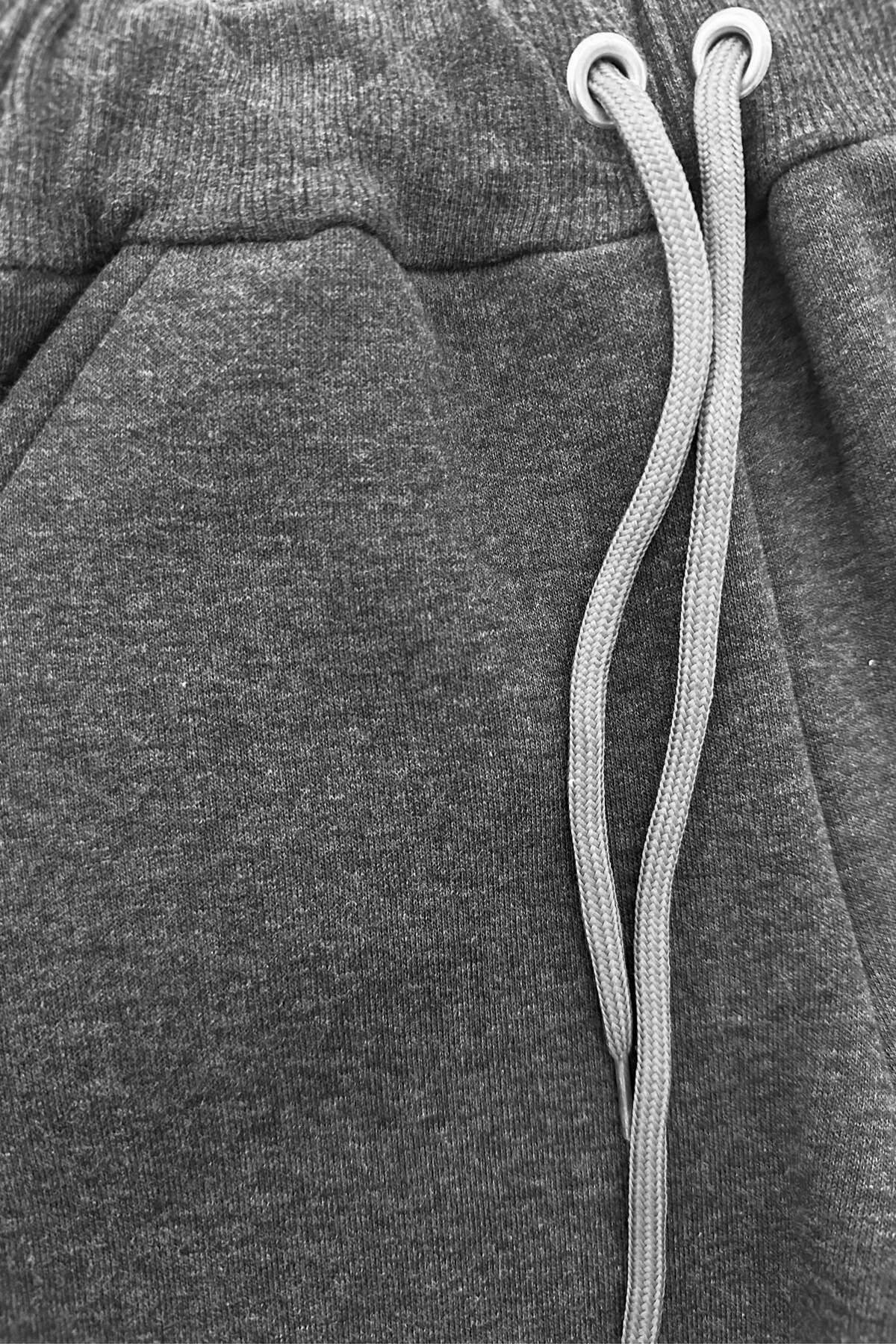 TRİLİYA-6-16 Years Old 2 Pieces of Sweatpants with Fleece Inside, Ribbon, Three Threads, Jogger |   School and Daily Use 4