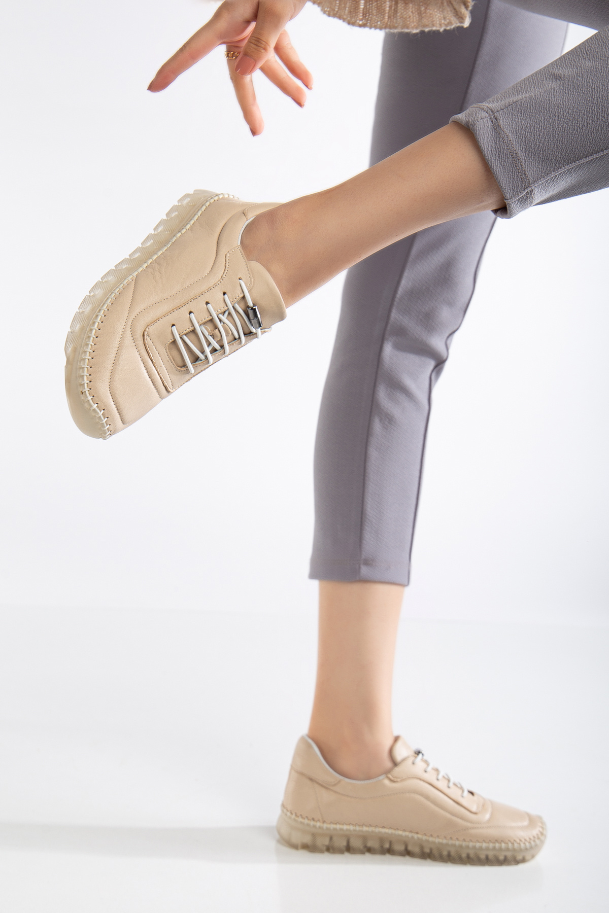 By Yağlıoğlu-00145300   Genuine Leather Full Orthopedic Soft Casual Shoes 1
