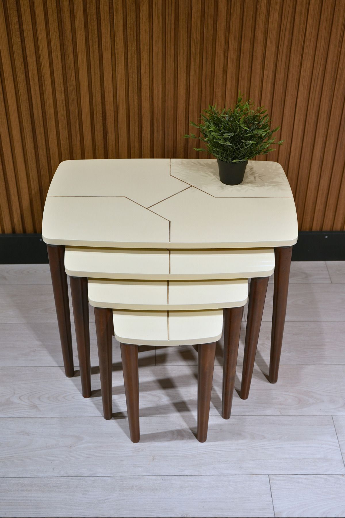 Modamo Life 4'lü Zigon Sehpa Takımı - MDF Yüzey - Lake Boya - Estetik ve Modern Tasarım