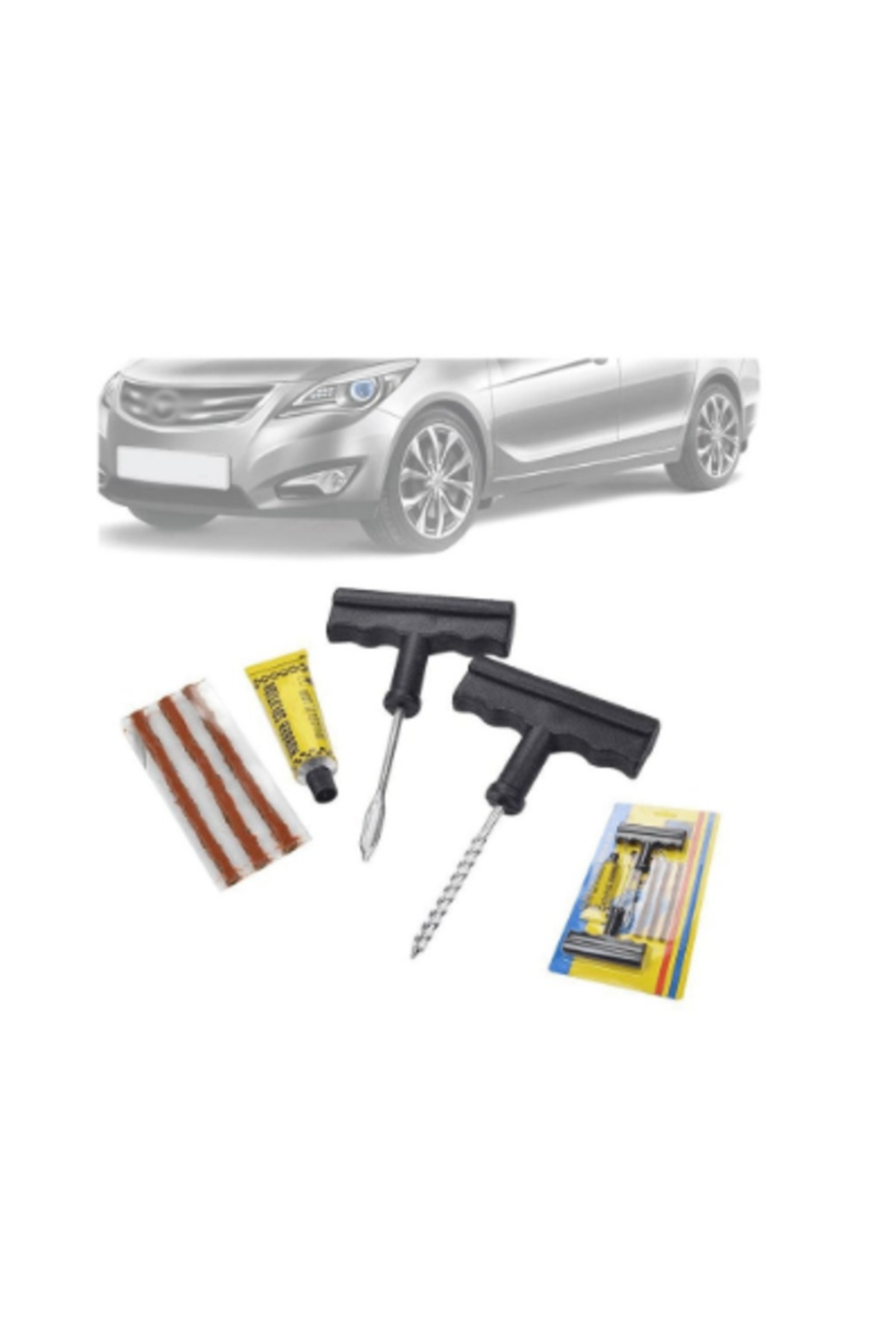 MTOOLS-Hydraulic Car Floor Jack Truck Car Tire Repair Tool Kit Car Tire Puncture Repair Kit 4