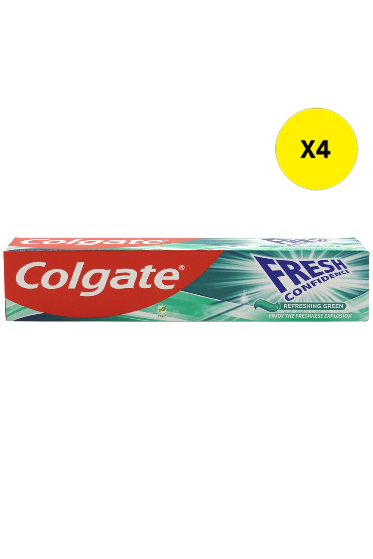 Colgate X4 - Colgate Pasta Dinti 75ml Fresh Confidence Refreshing Verde - One Size