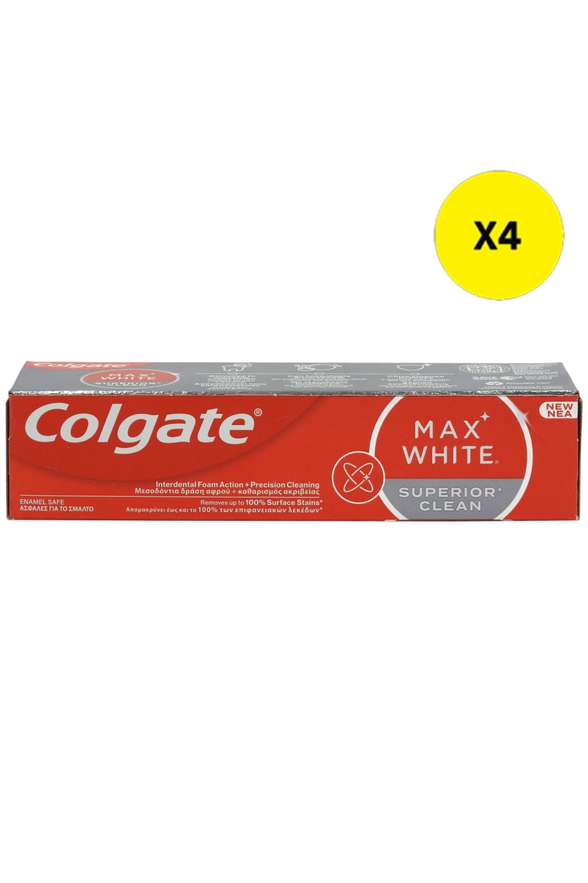 Colgate X4 - Colgate Pasta Dinti 75ml Max White Superior Clean - One Size