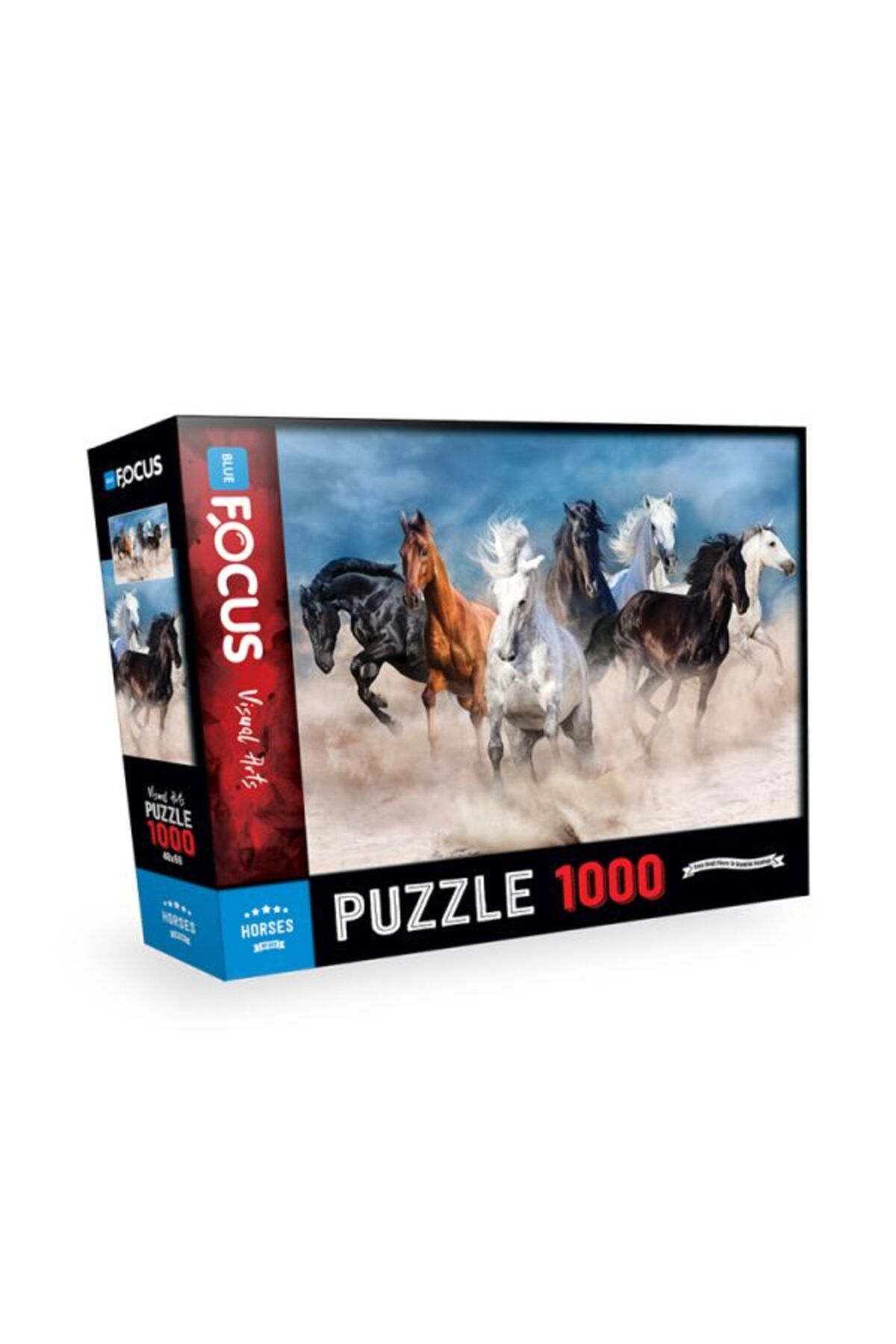 Blue Focus Yayınları Blue Focus Horses (Atlar) - Puzzle 1000 Parça