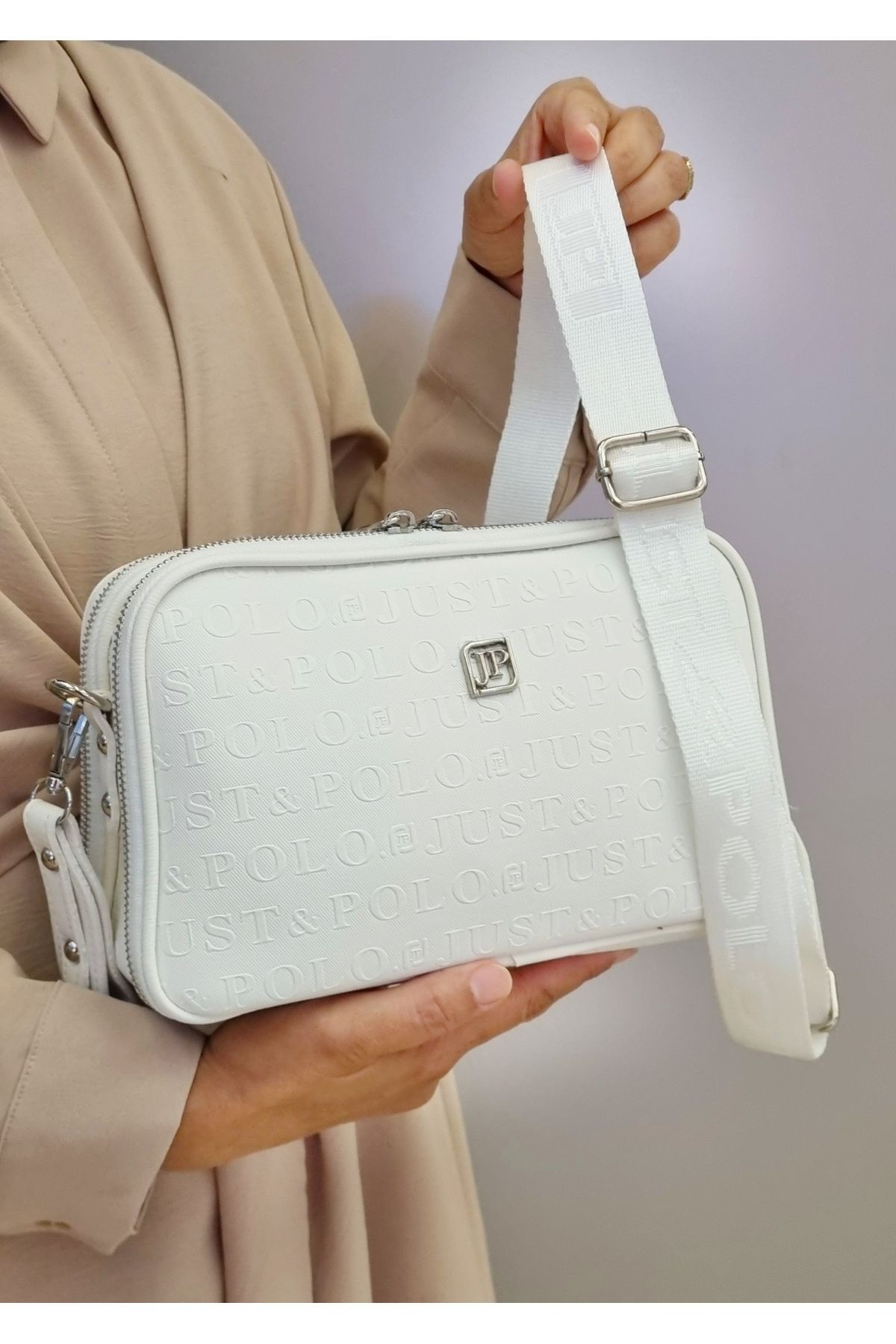 Just Polo justpolo kadın 5 bölmeli omuz çantası