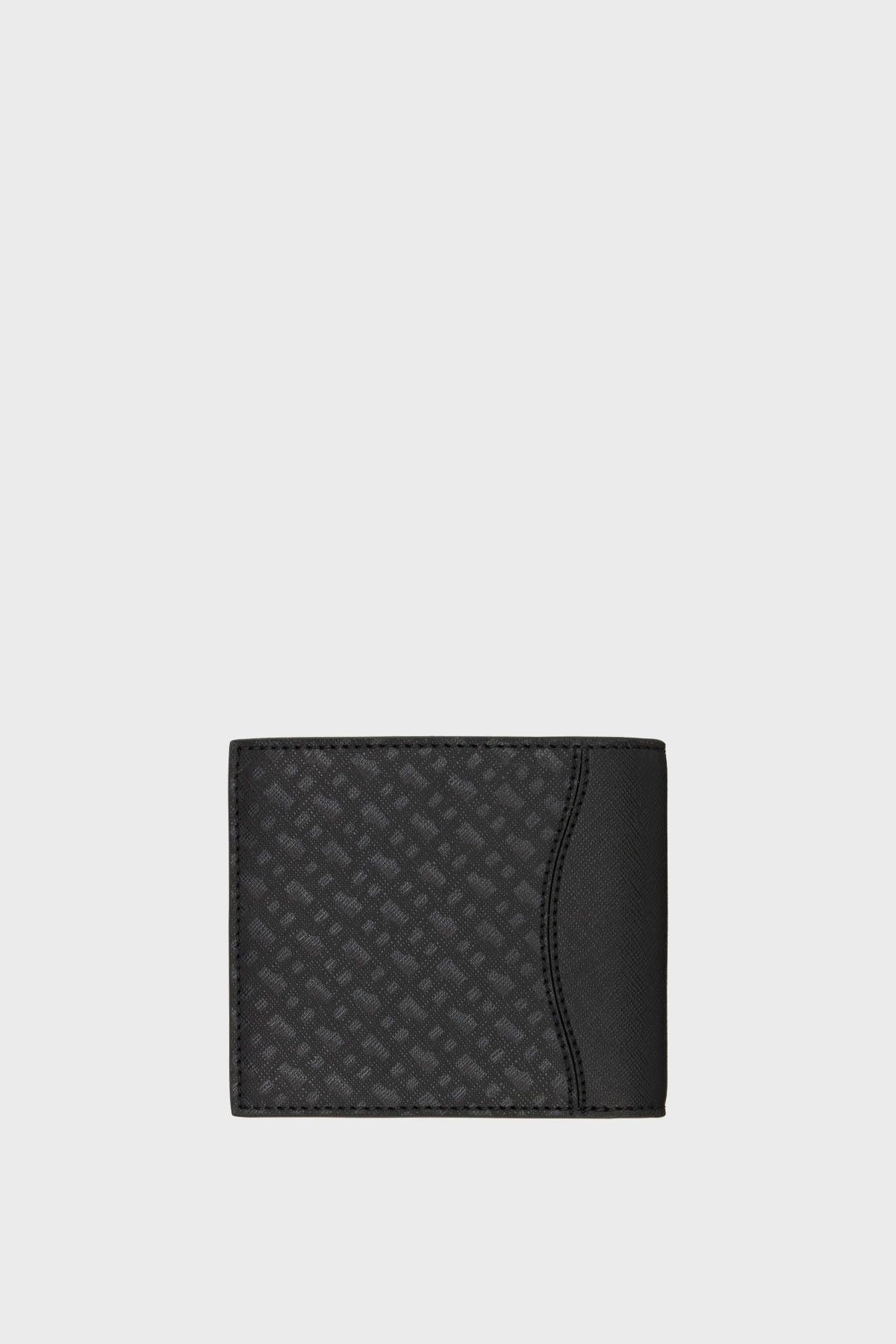 کیف پول مردانه چرمی چاپی مونوگرام 50542379 002 BOSS