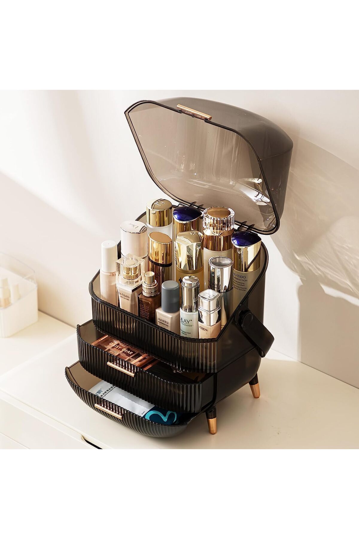 ETG-Portable Retro Series Multi-Function Make Up Case Dustproof Cosmetic Storage Box 4