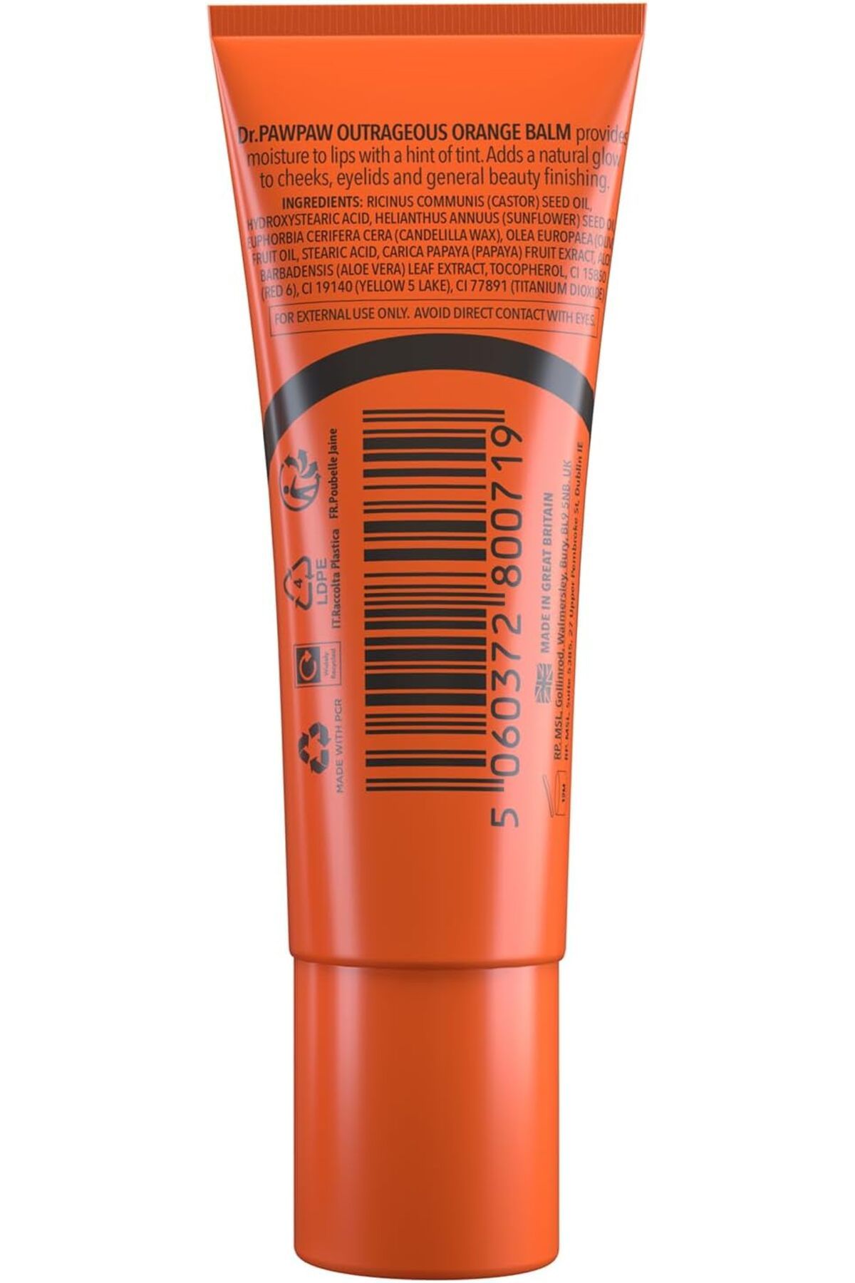 Dr. PAWPAW-OUTRAGEOUS ORANGE BALM 10 ML 3