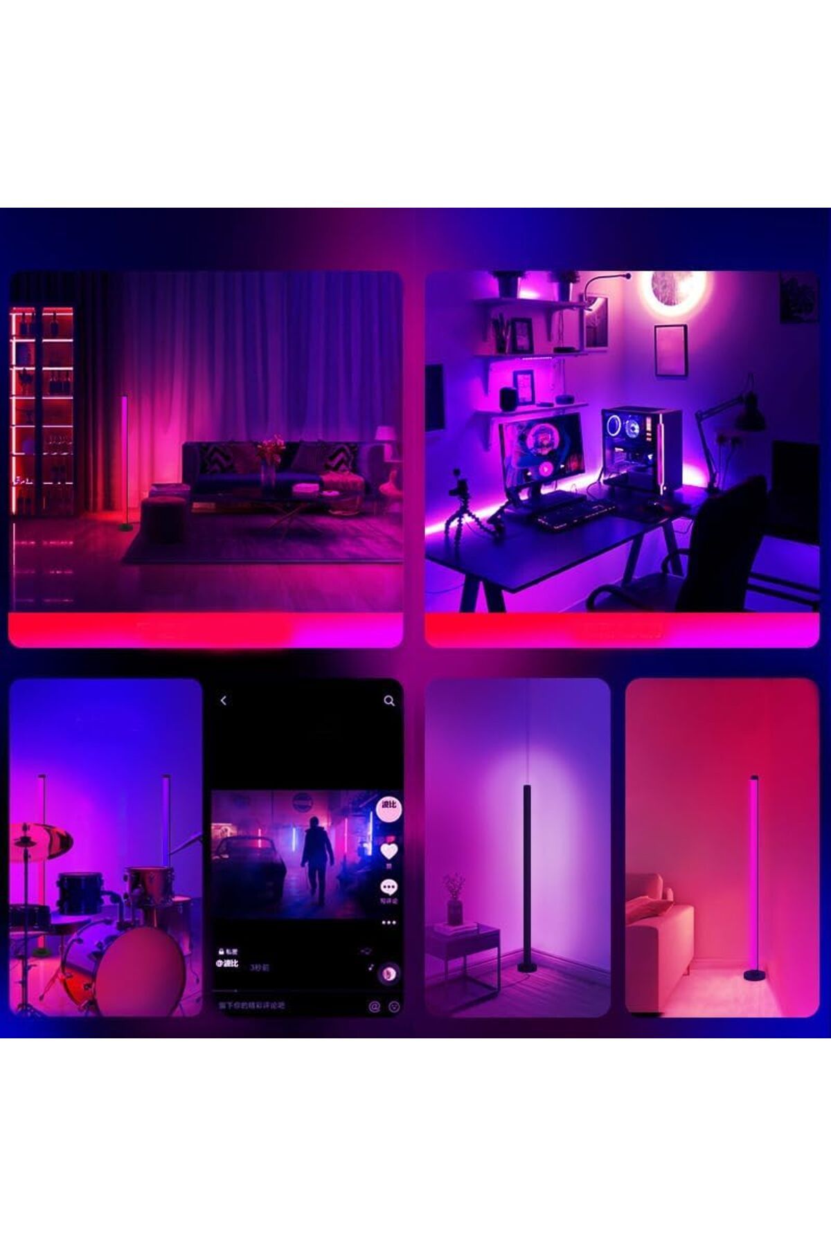 COOYA-RGB Modern LED Light, with Remote, App and Voice Control, for Living Room and Bedroom 3